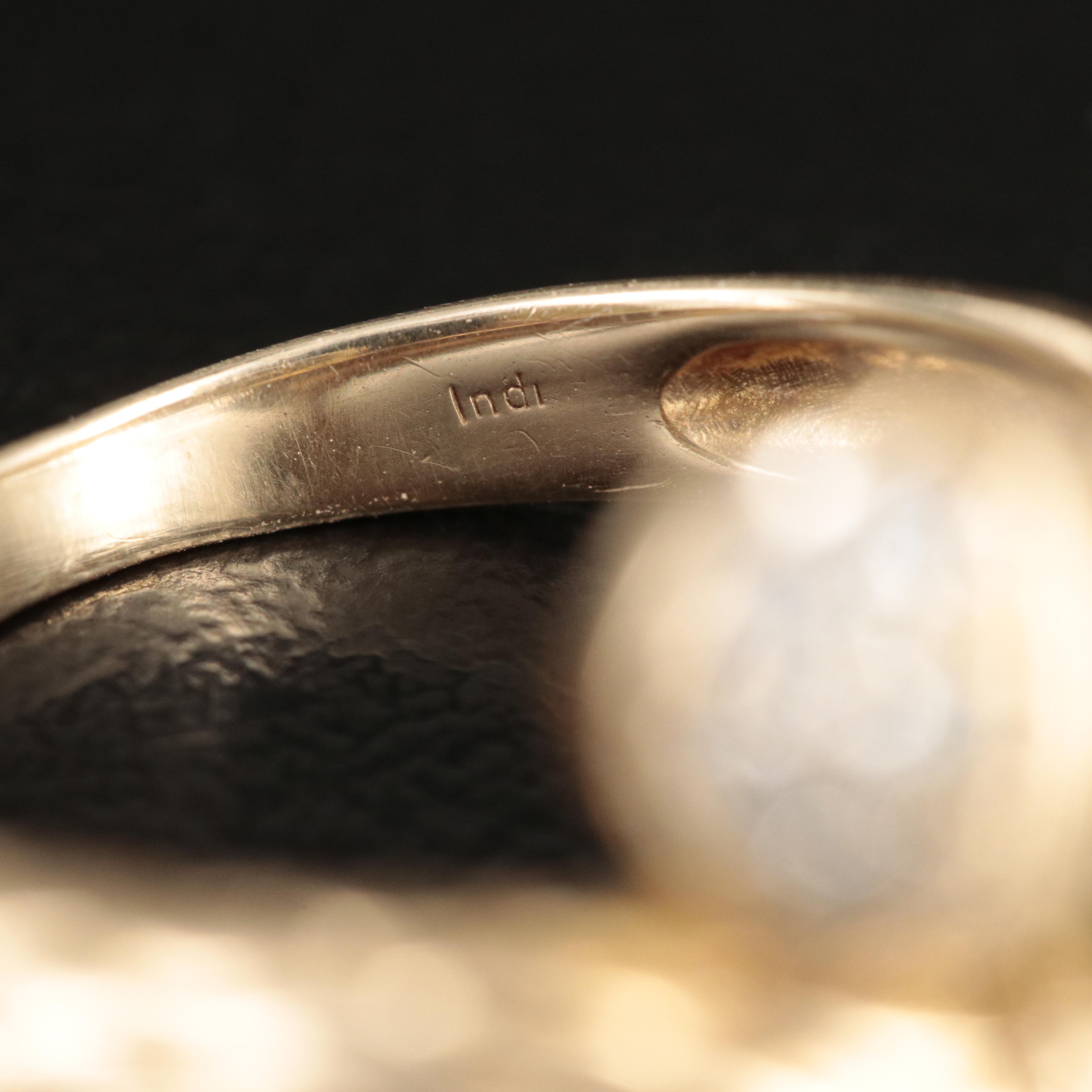 14K 0.85 CTW Diamond Bypass Ring