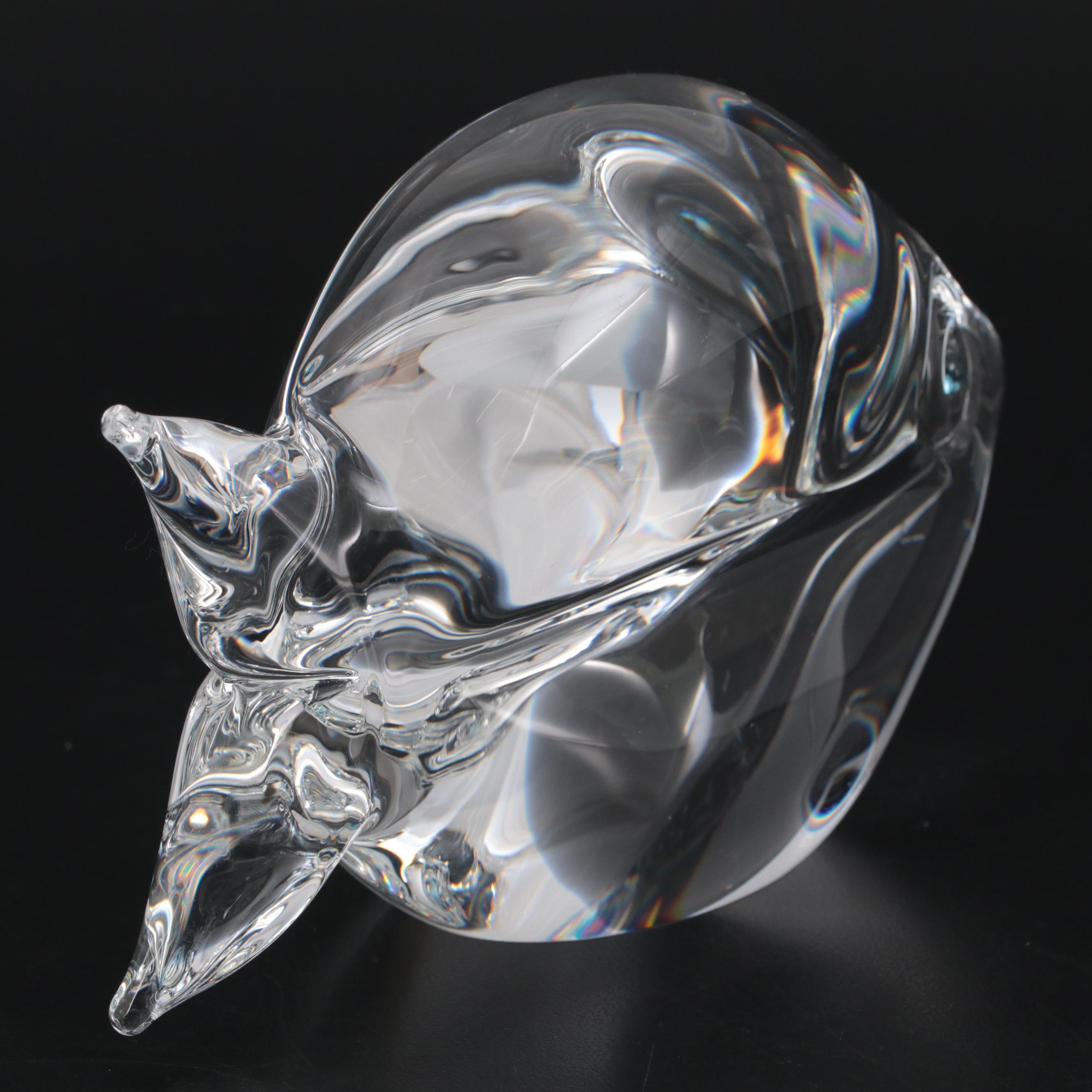 Steuben Art Glass "Reef Fish" Figurine