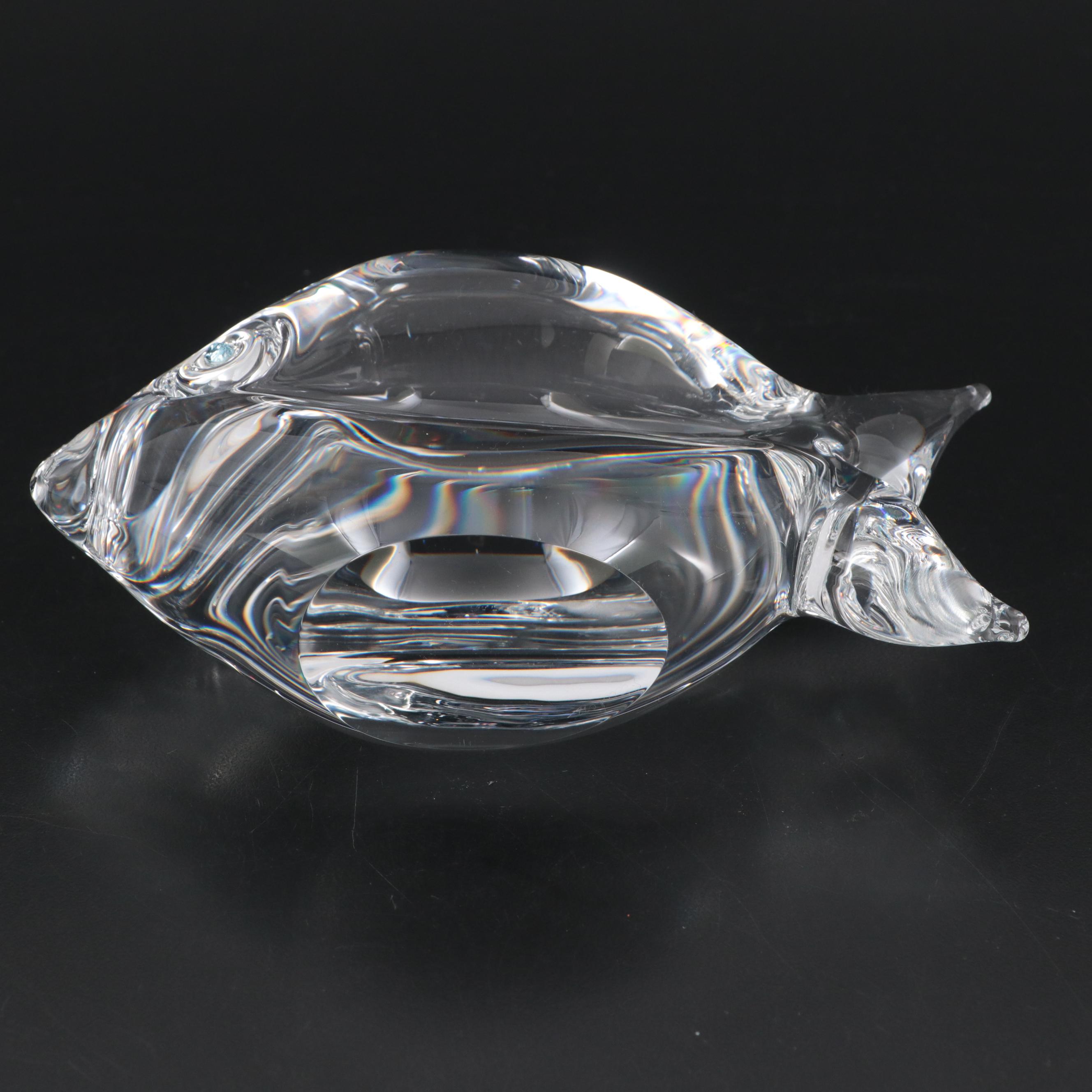 Steuben Art Glass "Reef Fish" Figurine