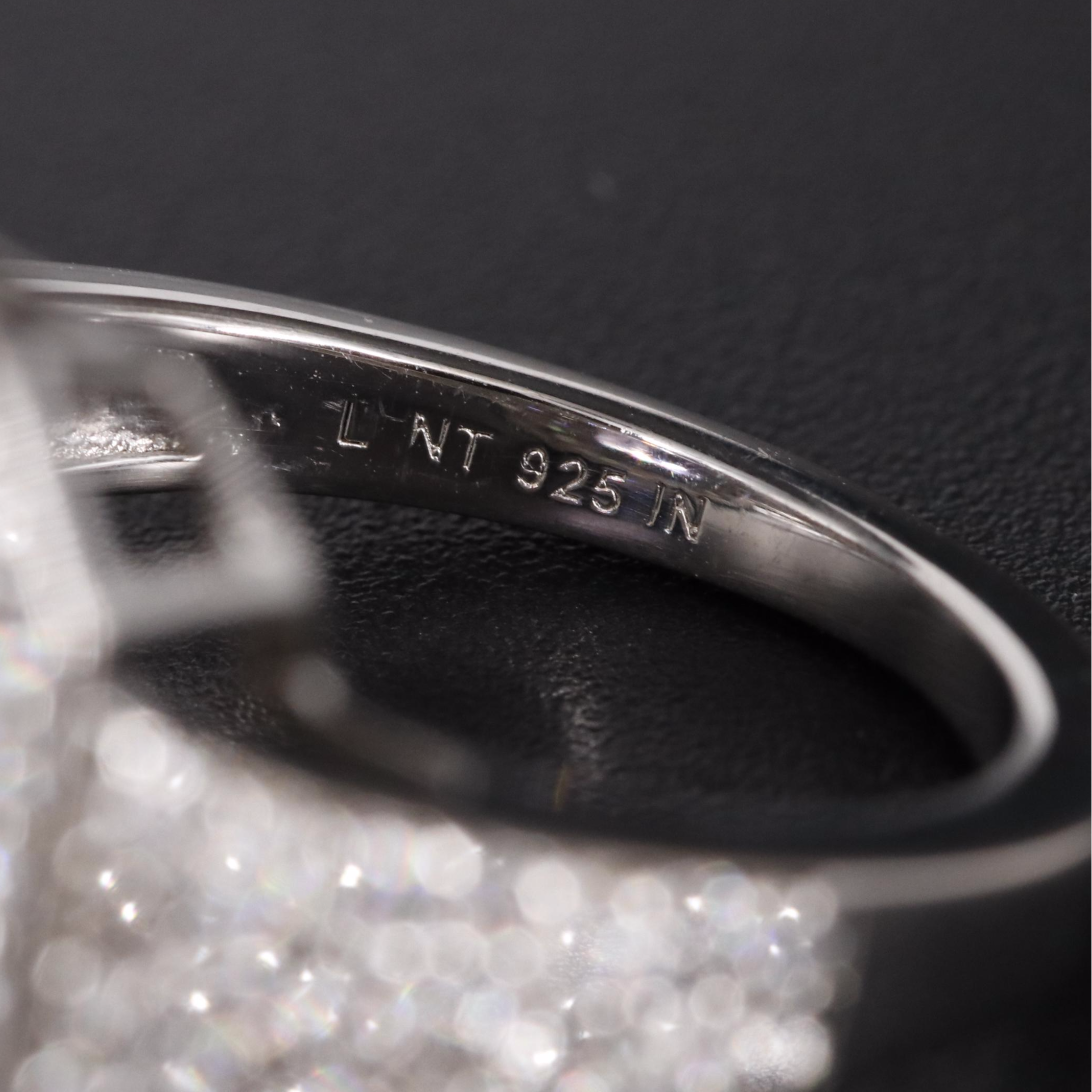 Sterling Amethyst and Cubic Zirconia Ring