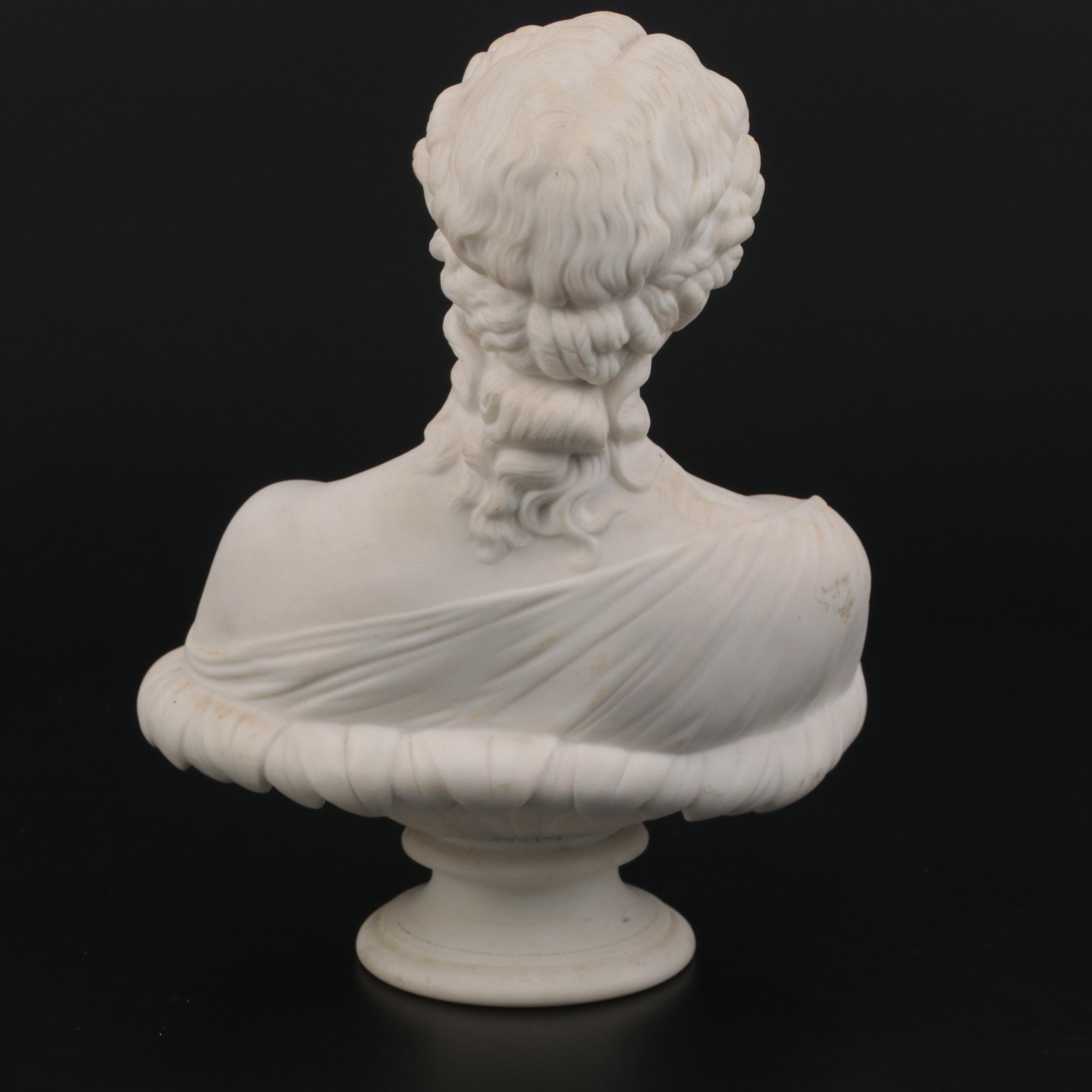 English Copeland School Parian Bust of the Water Nymph Clytie