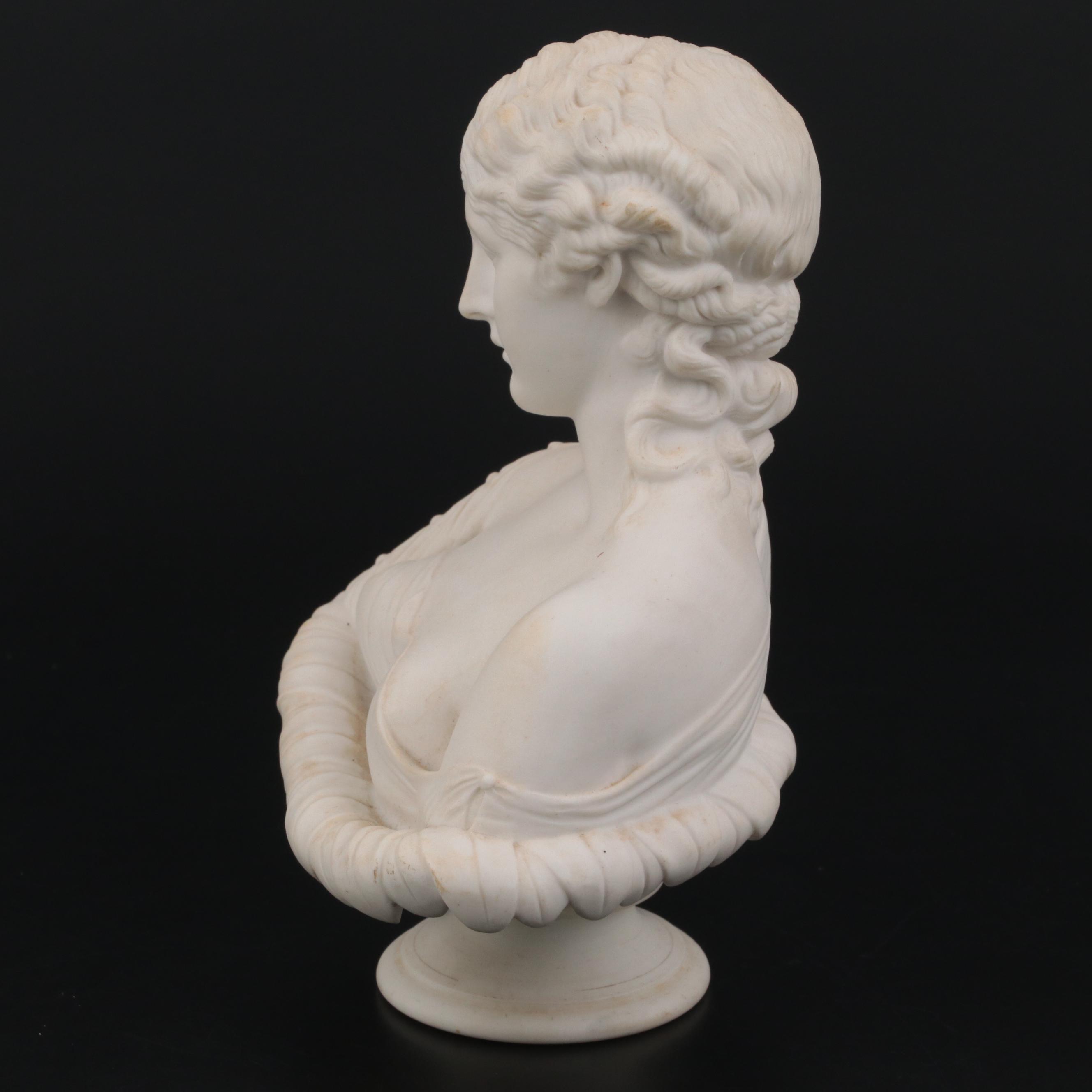 English Copeland School Parian Bust of the Water Nymph Clytie