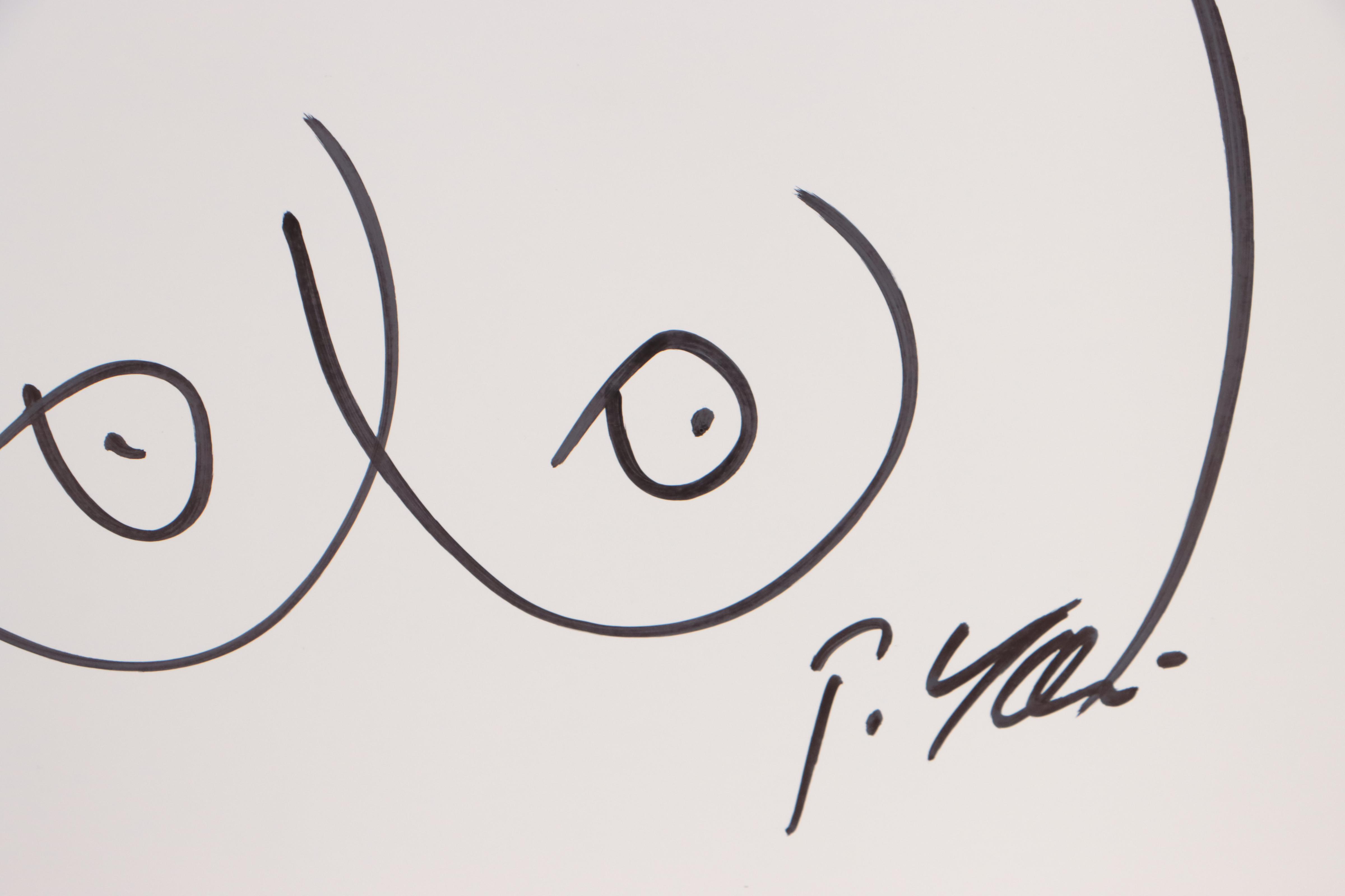 Peter Keil Abstract Ink Drawing of Nude