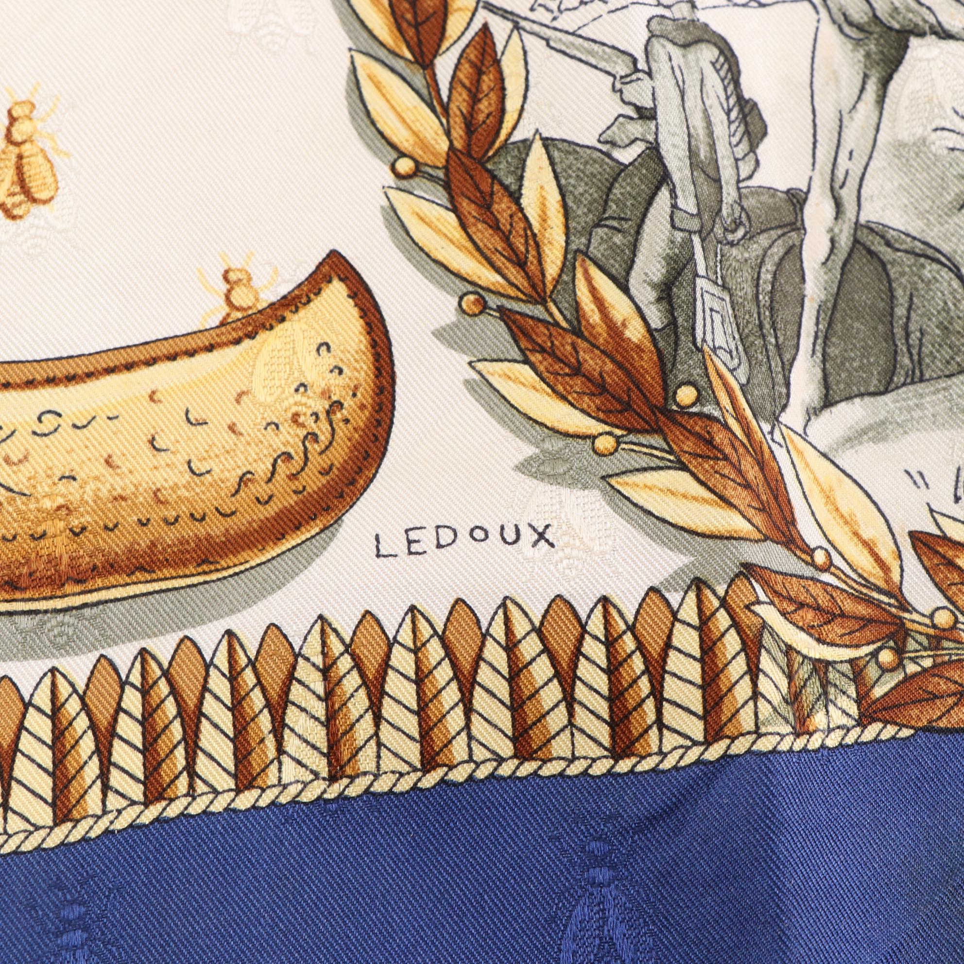 Hermès "Napoléon" Scarf 90 in Silk Jacquard