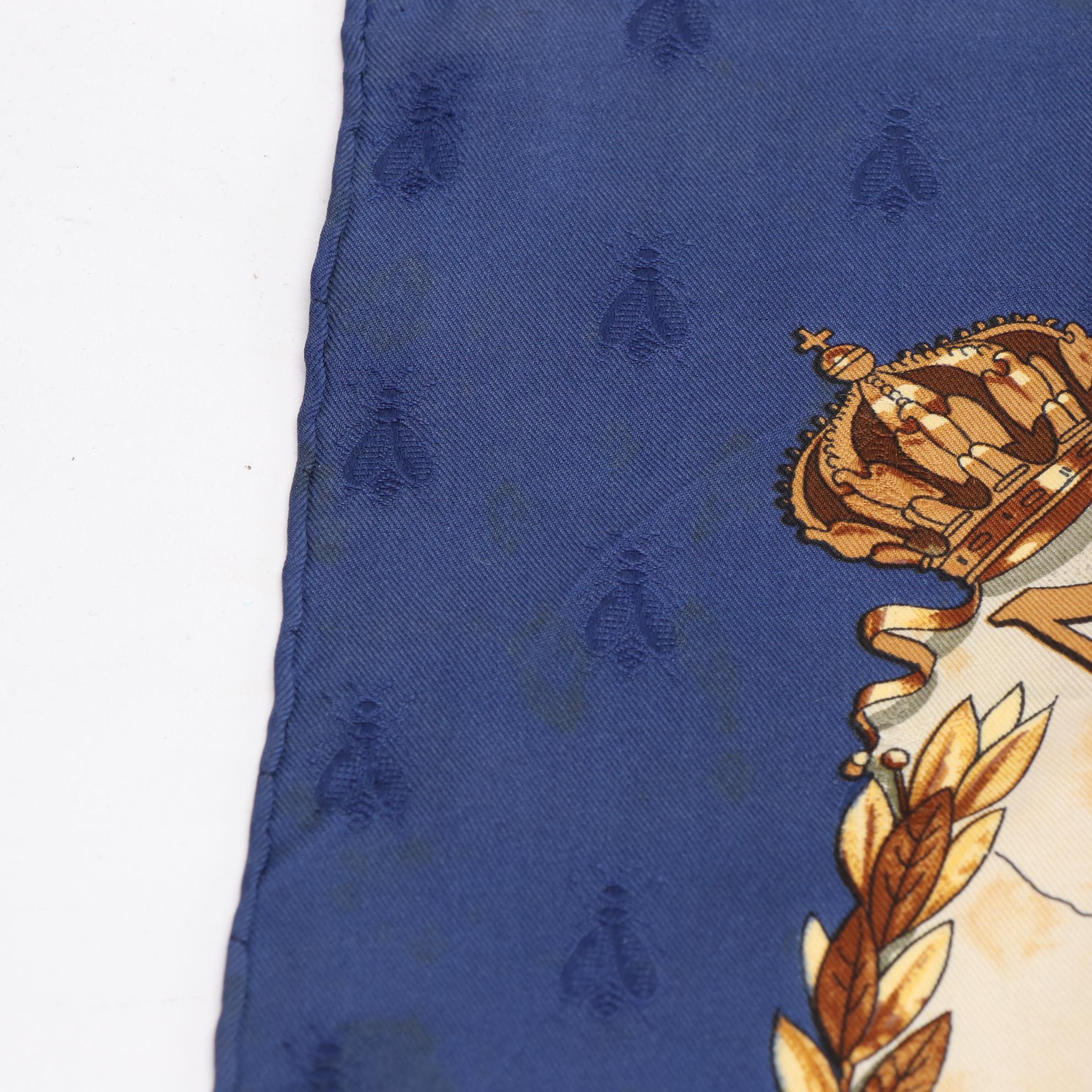 Hermès "Napoléon" Scarf 90 in Silk Jacquard