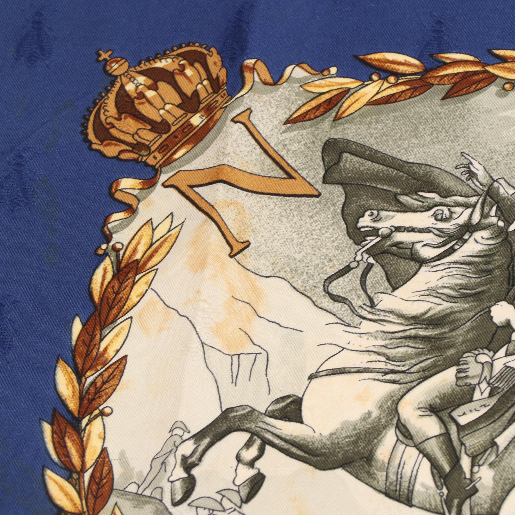 Hermès "Napoléon" Scarf 90 in Silk Jacquard