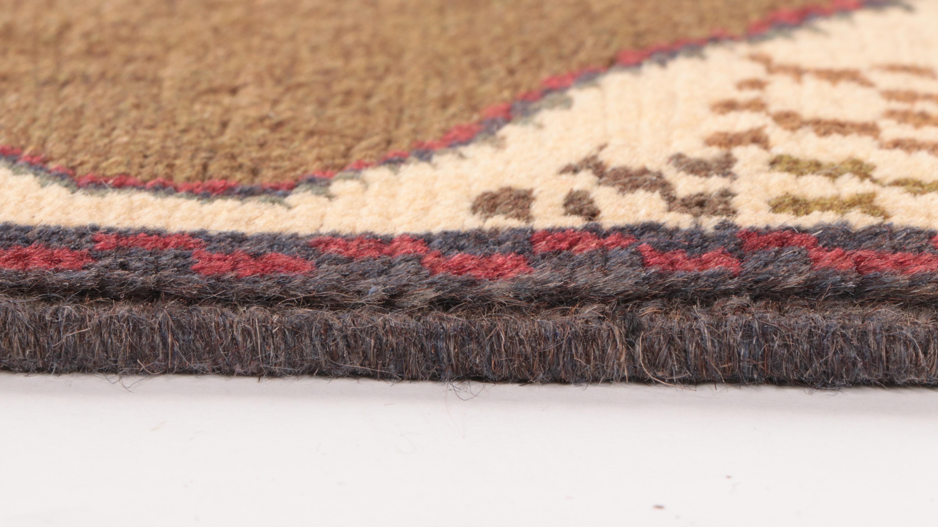 2'1 x 2'9 Hand-Knotted Afghan War Accent Rug