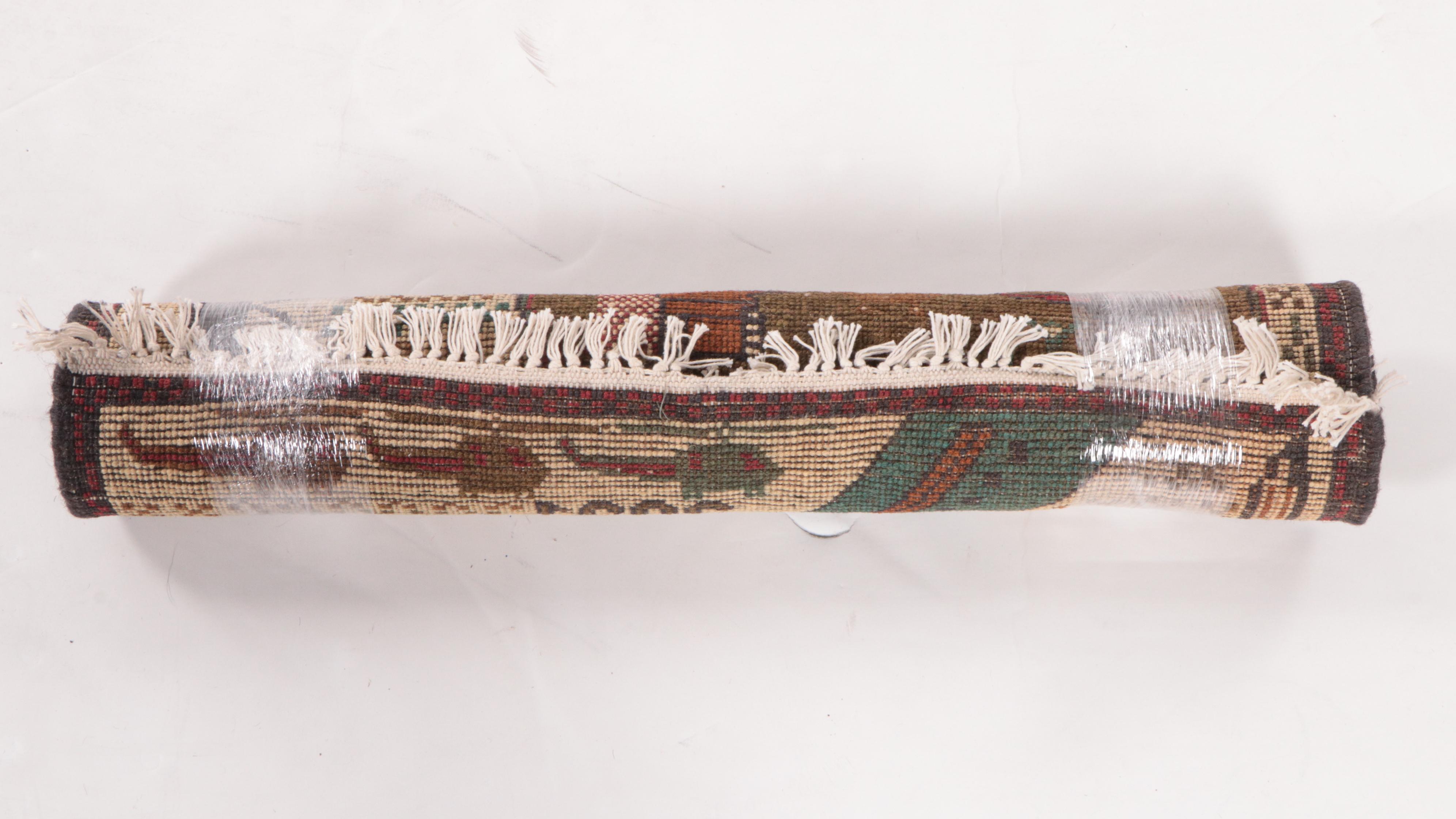 2'1 x 2'9 Hand-Knotted Afghan War Accent Rug