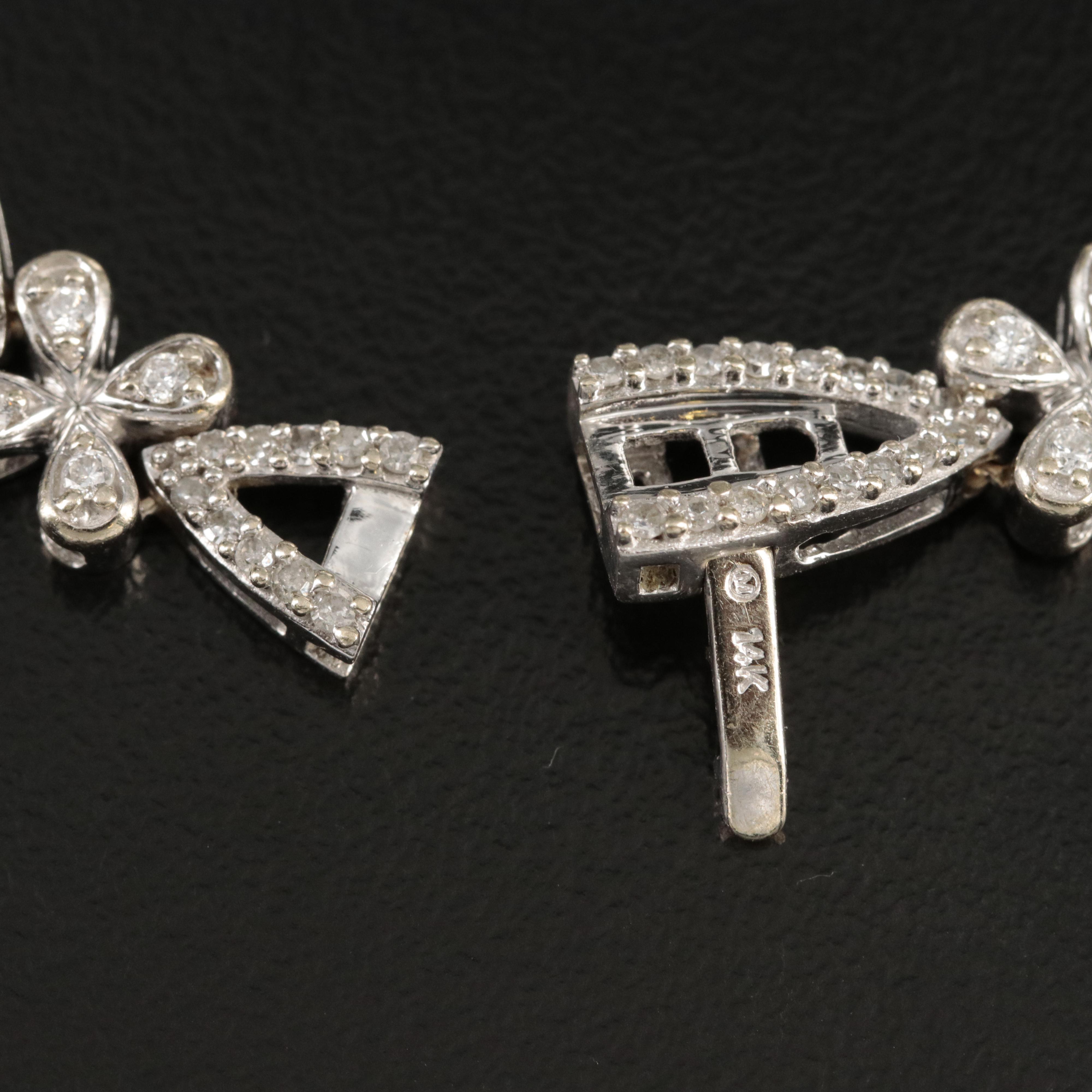 14K 2.46 CTW Diamond Fancy Link Bracelet