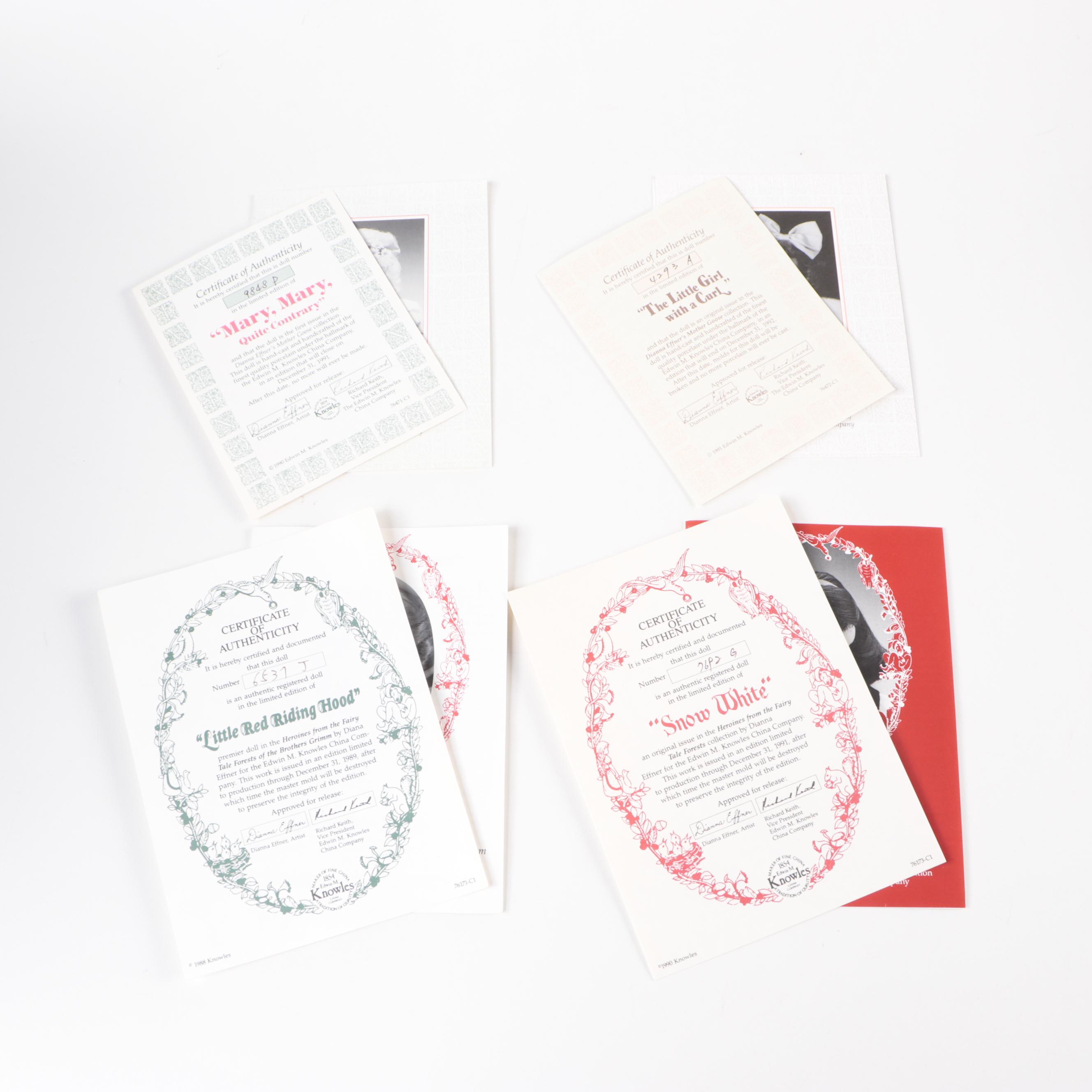 Edwin M. Knowles "Little Red Riding Hood", "Snow White" and More Dolls