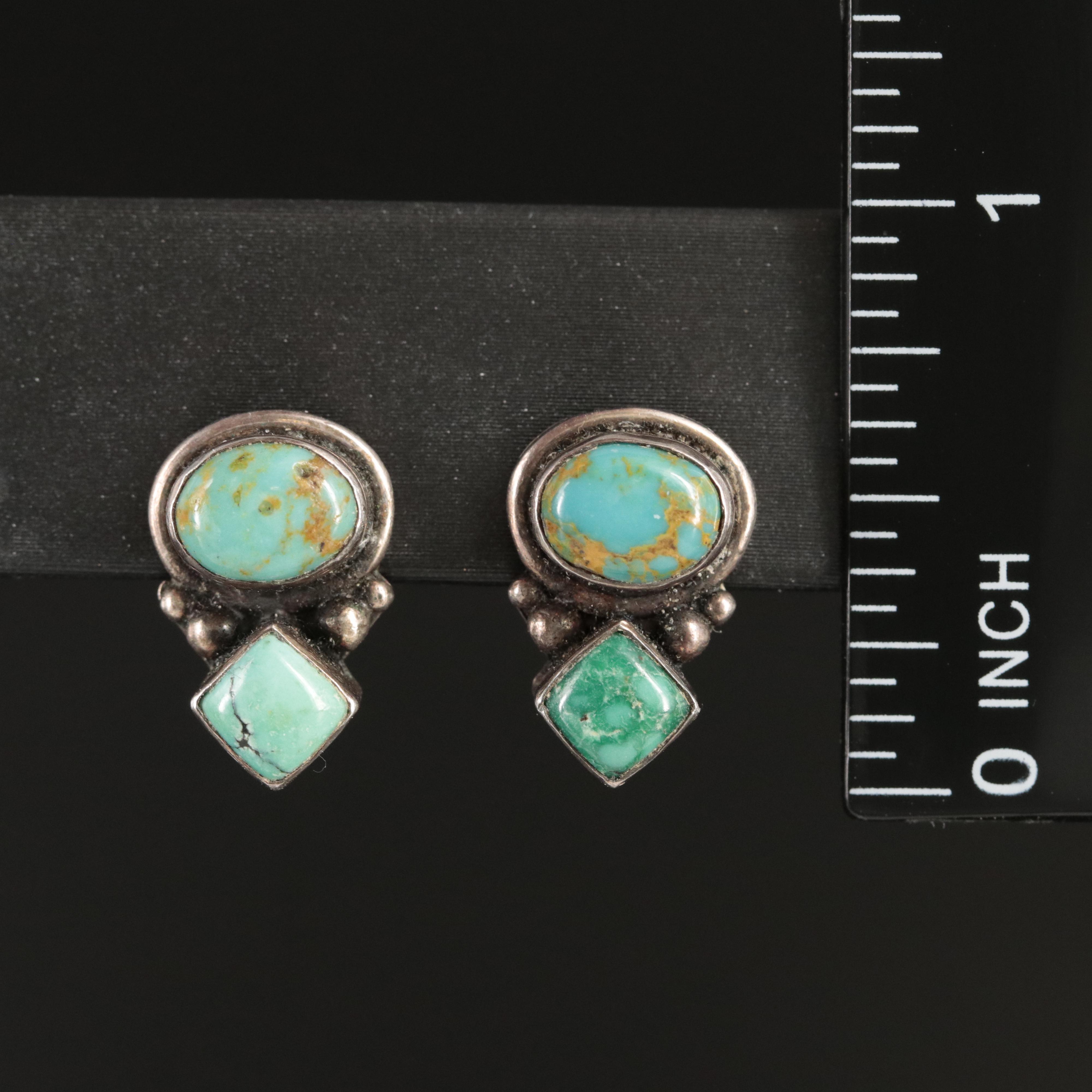 Sterling Turquoise Earrings