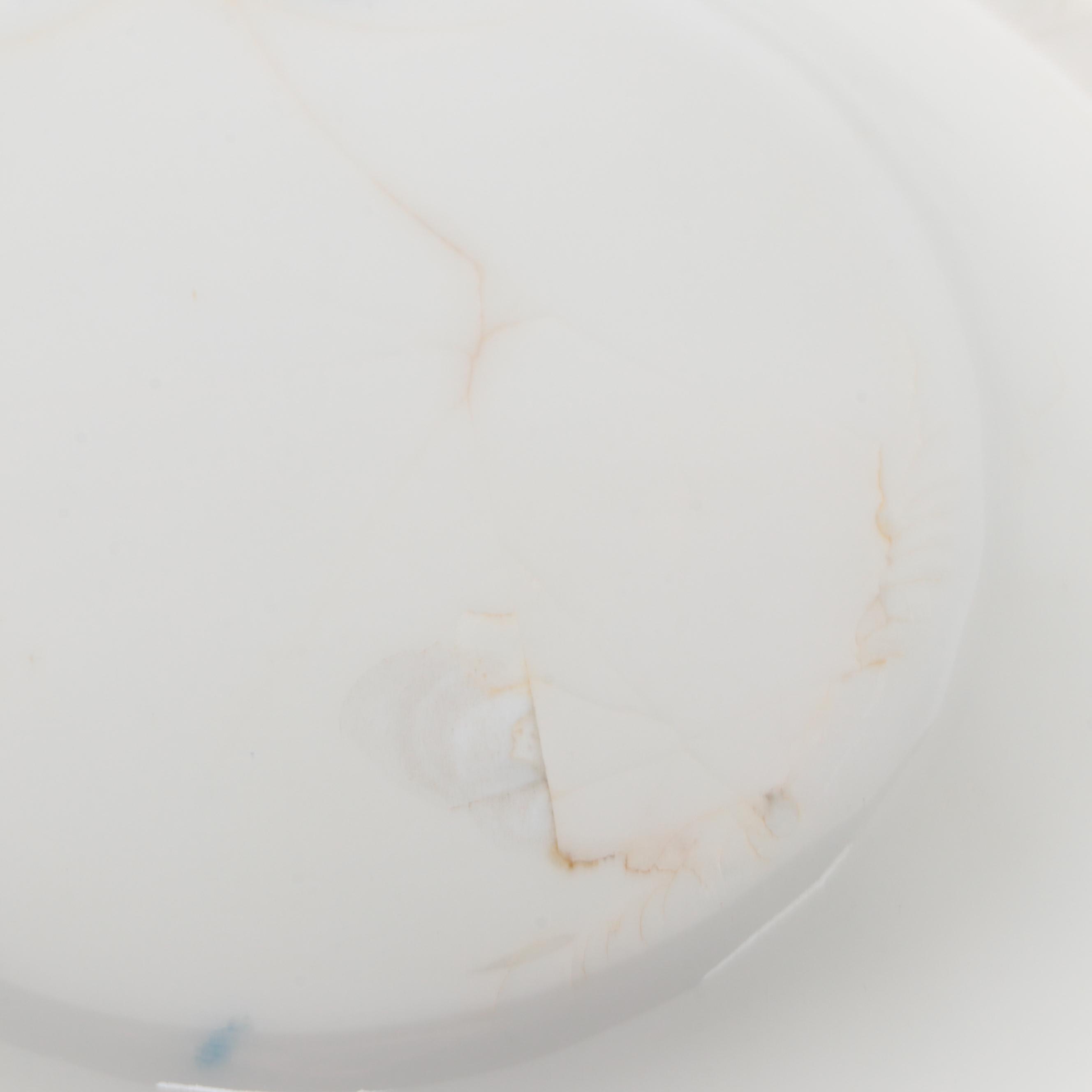 Old Paris Porcelain Bleu Céleste Cachepot with Bisque Grape Harvester Figurines