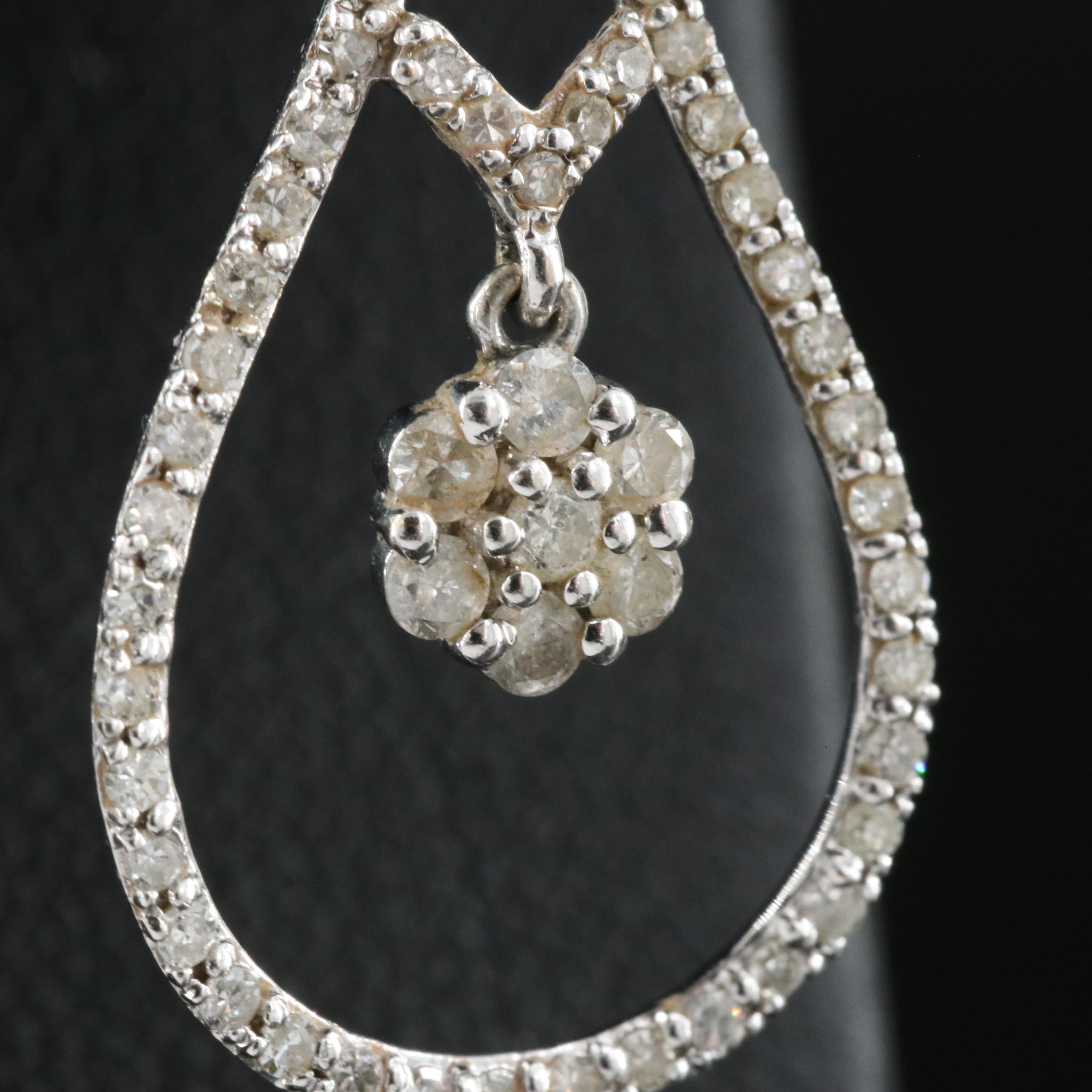 14K 0.75 CTW Diamond Teardrop Earrings