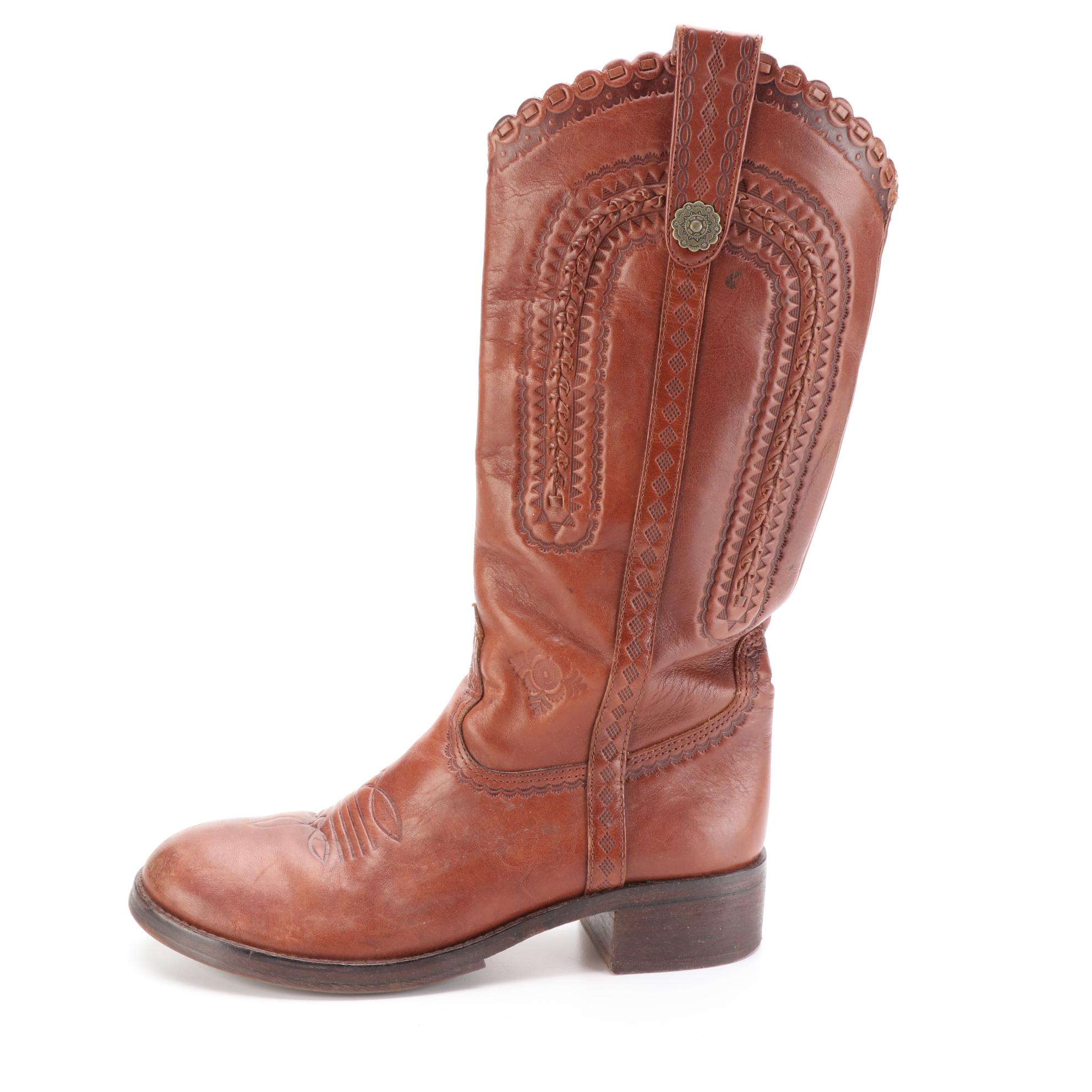 ASH Western Style Boots in Leather
