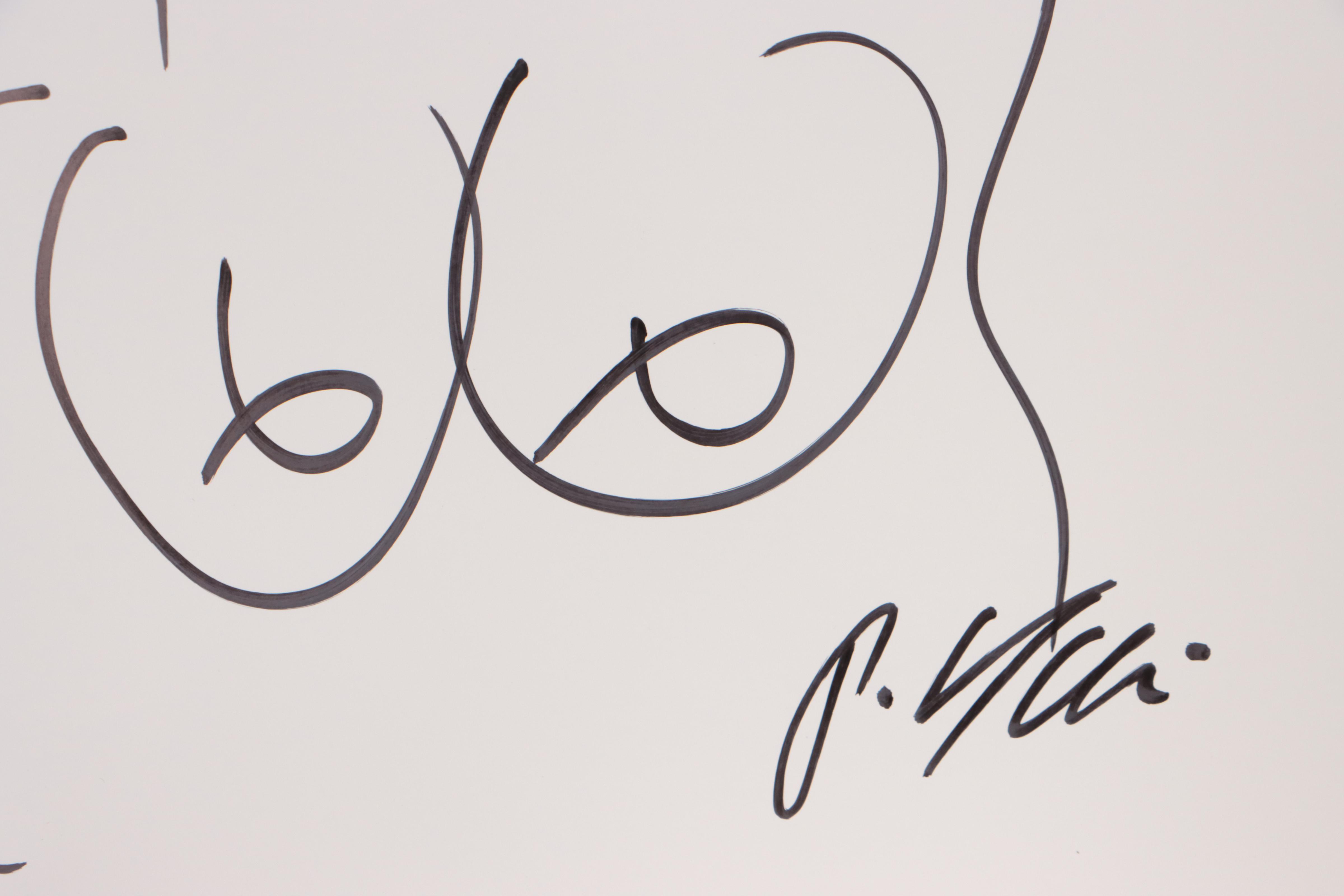 Peter Keil Abstract Ink Drawing of Nude