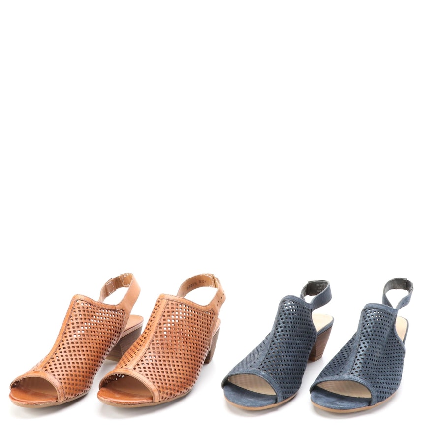 Paul Green Lois Sandals in Leather Mesh with Boxes