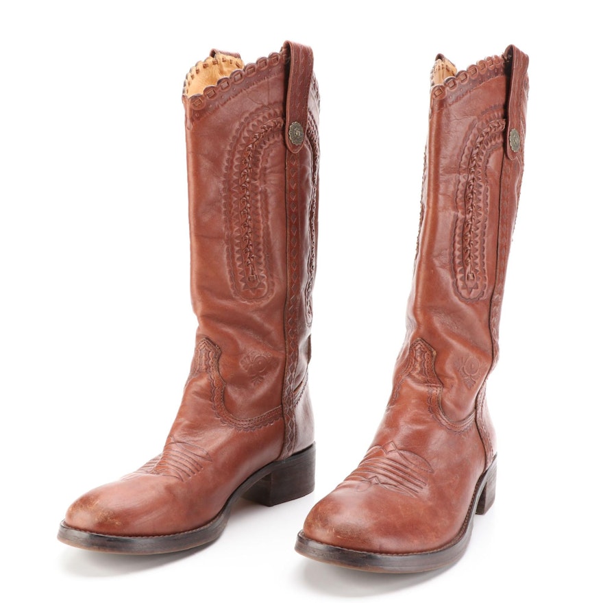 ASH Western Style Boots in Leather