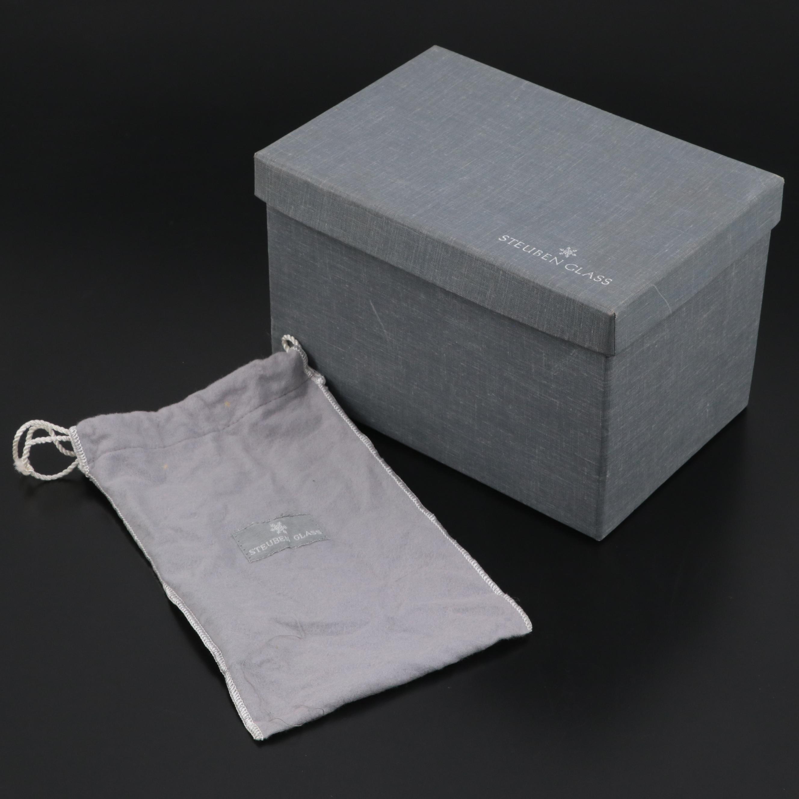 Steuben Swirl Art Glass Pineapple