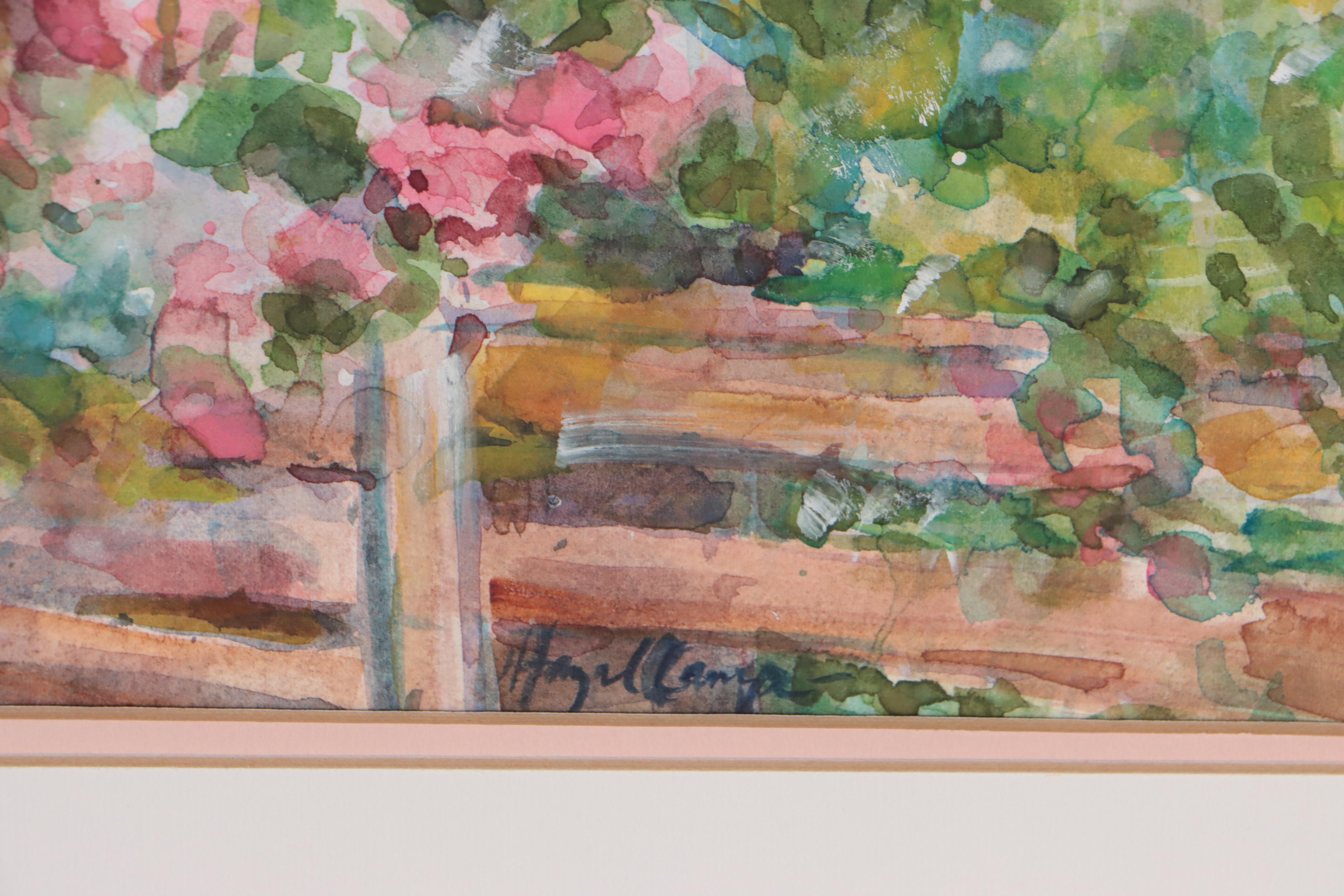 Hazel Camp Watercolor Painting "Williamsburg Ice Cream Parlor"