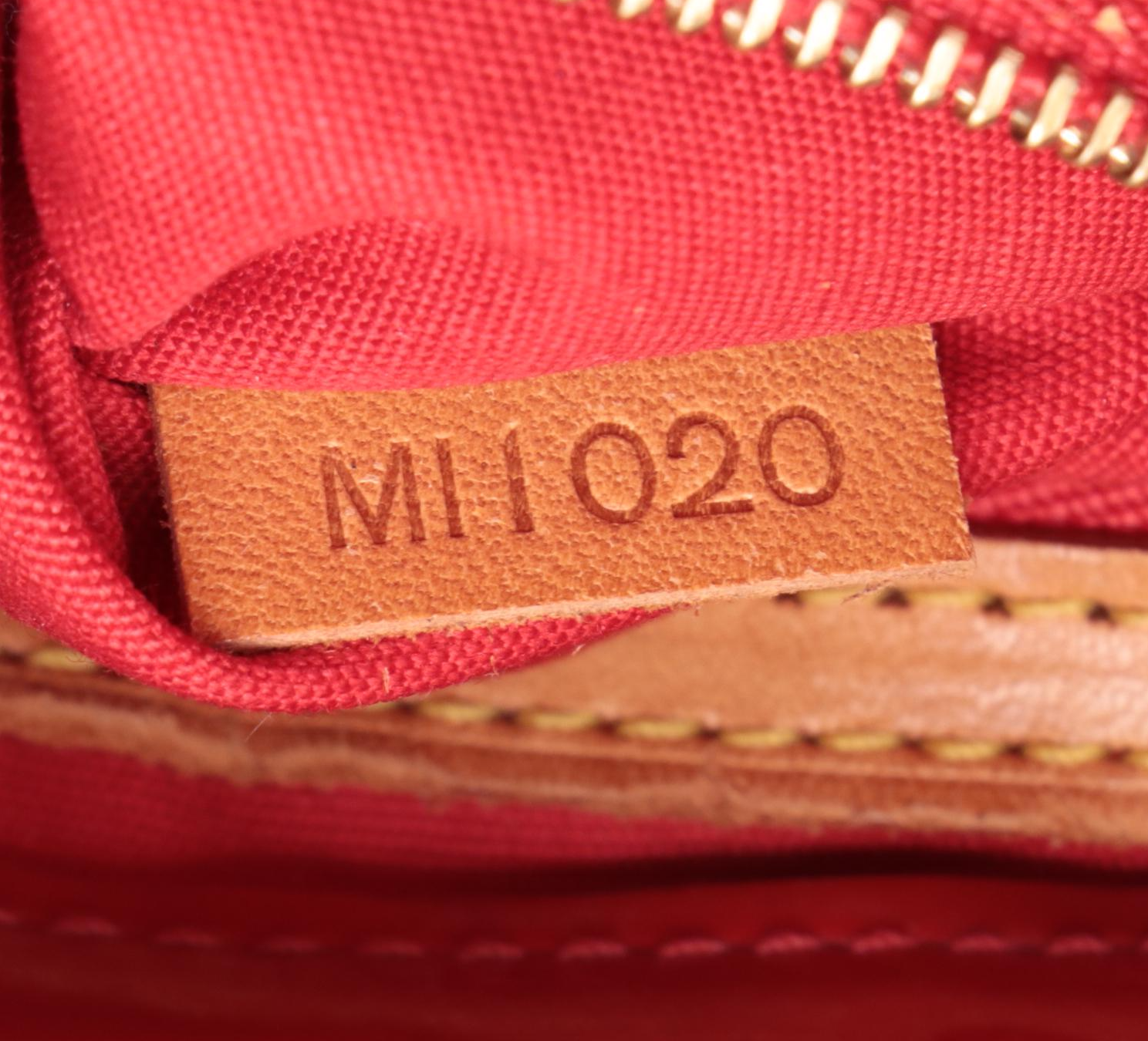 Louis Vuitton Reade PM Tote in Red Monogram Vernis and Vachetta Leather