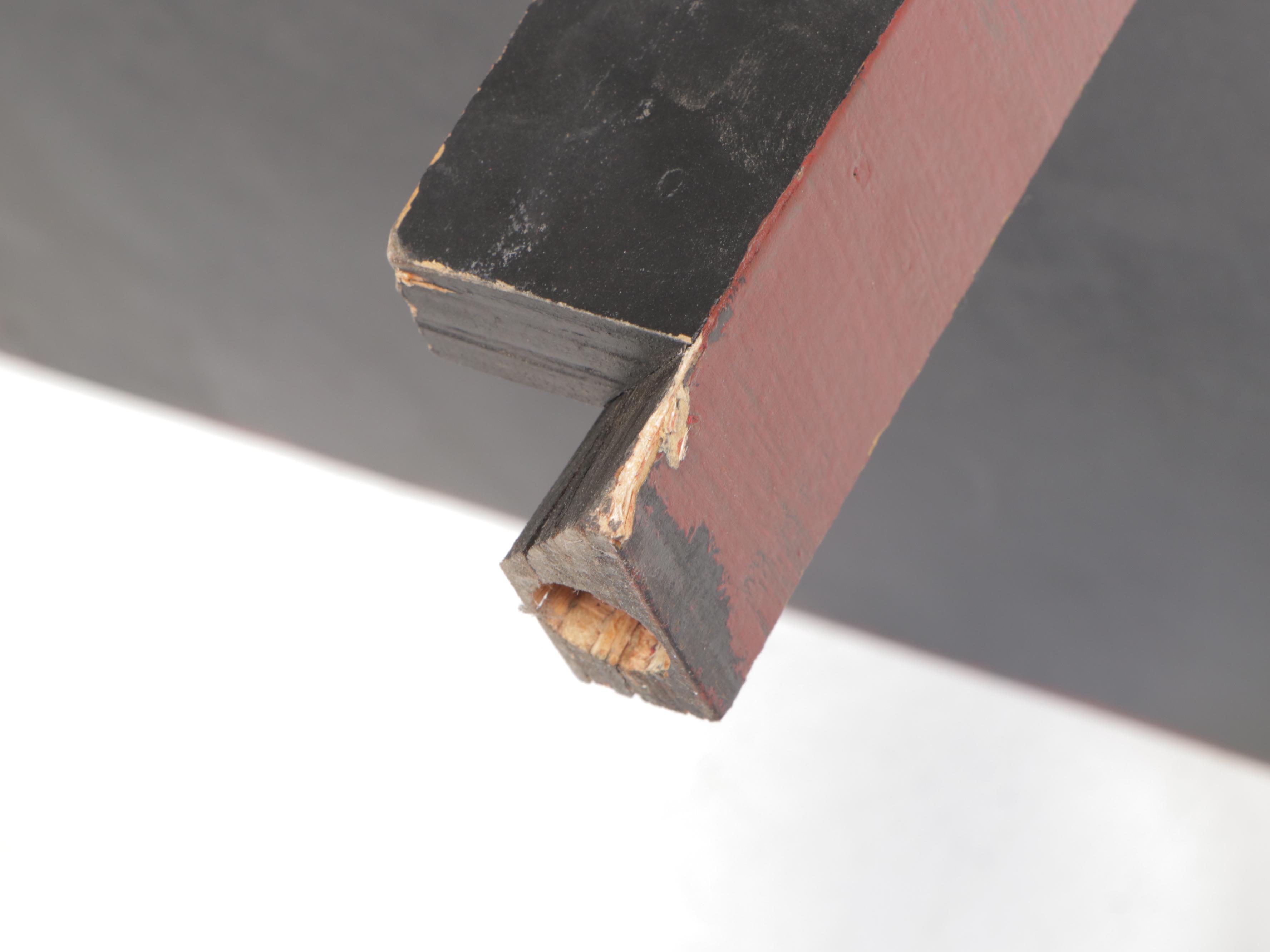 Eastern Asian Plywood Low Table in a Red Waxed Finish