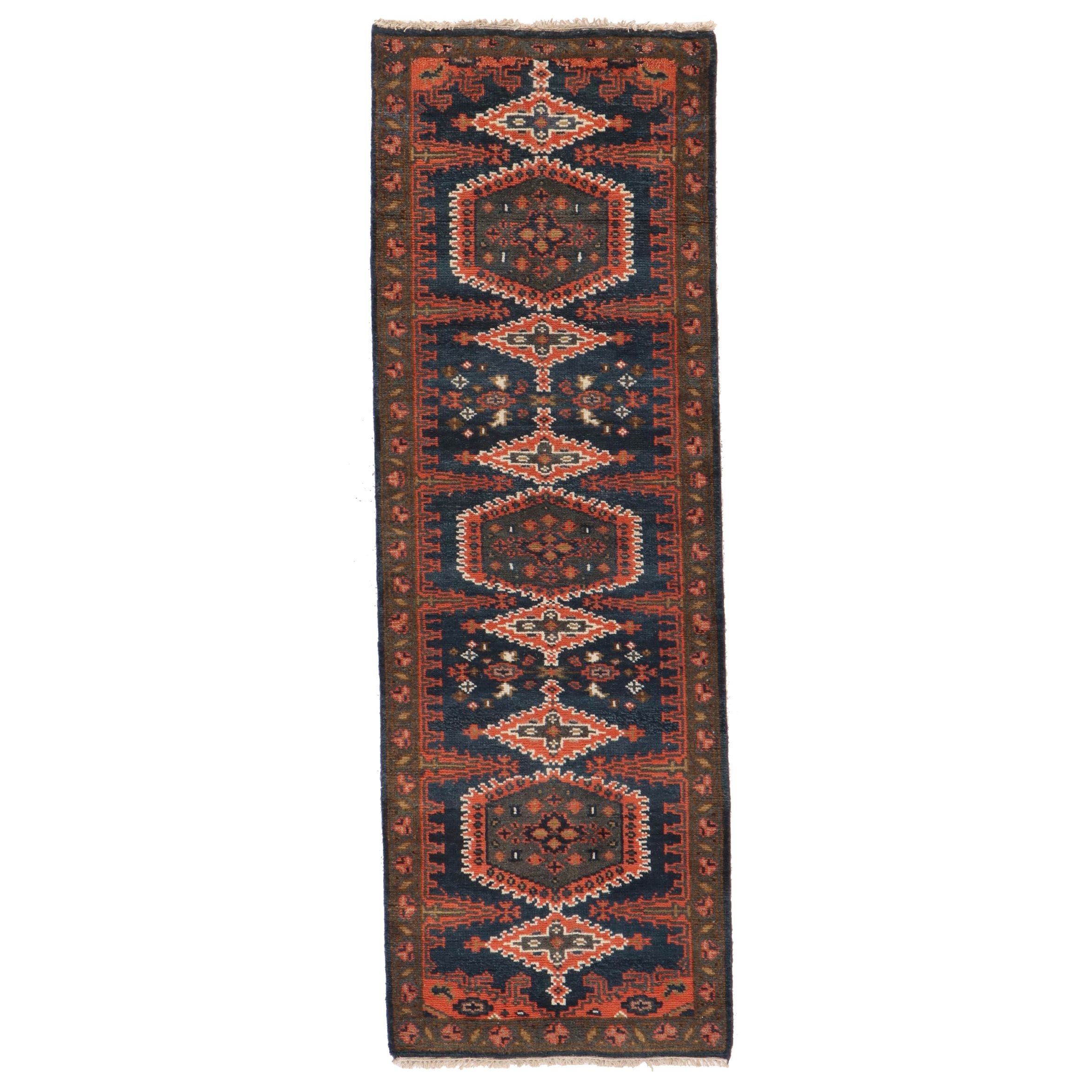 2'7 x 7'8 Hand-Knotted Persian Viss Carpet Runner