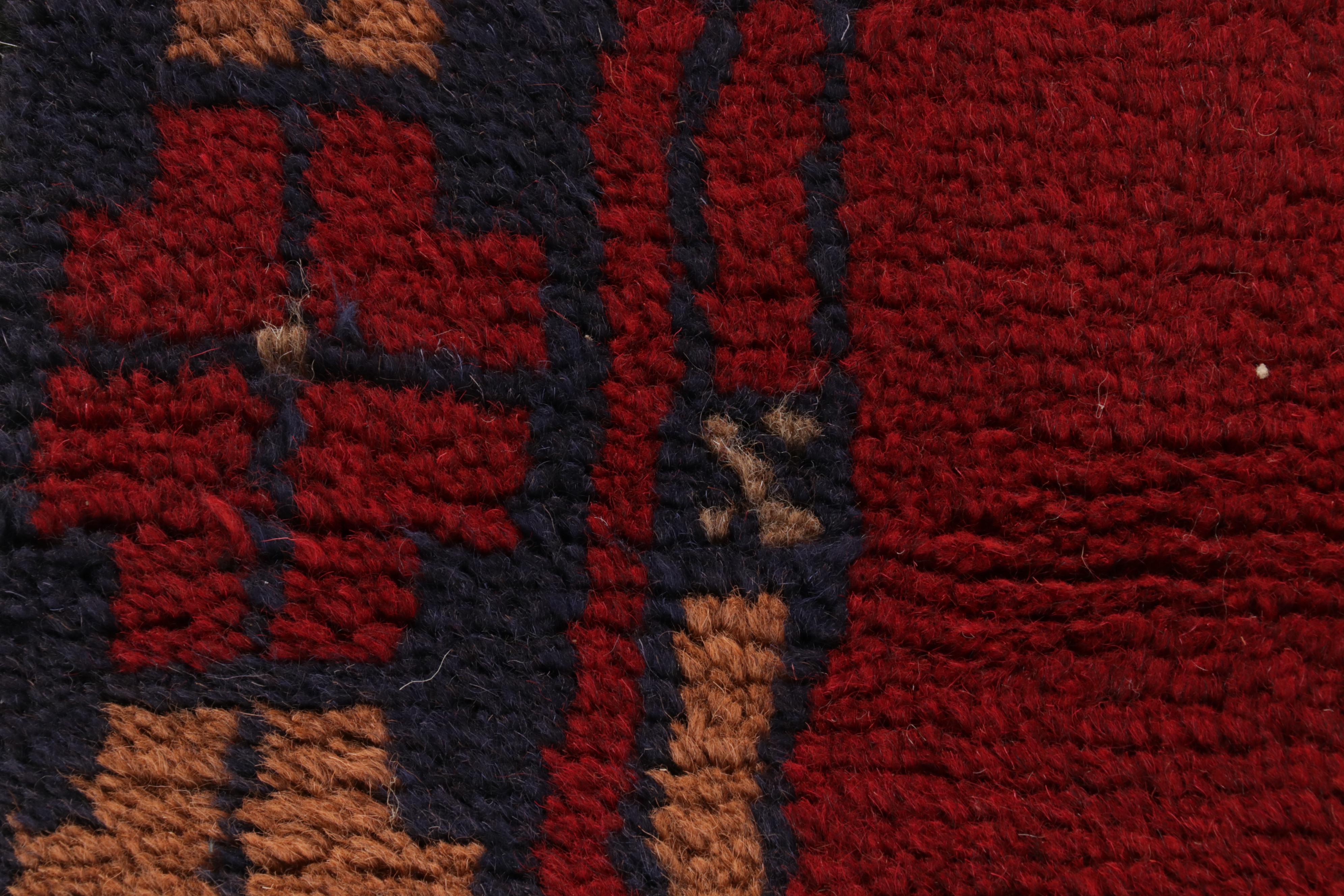 3'7 x 6'4 Hand-Knotted Afghan Teimani Area Rug