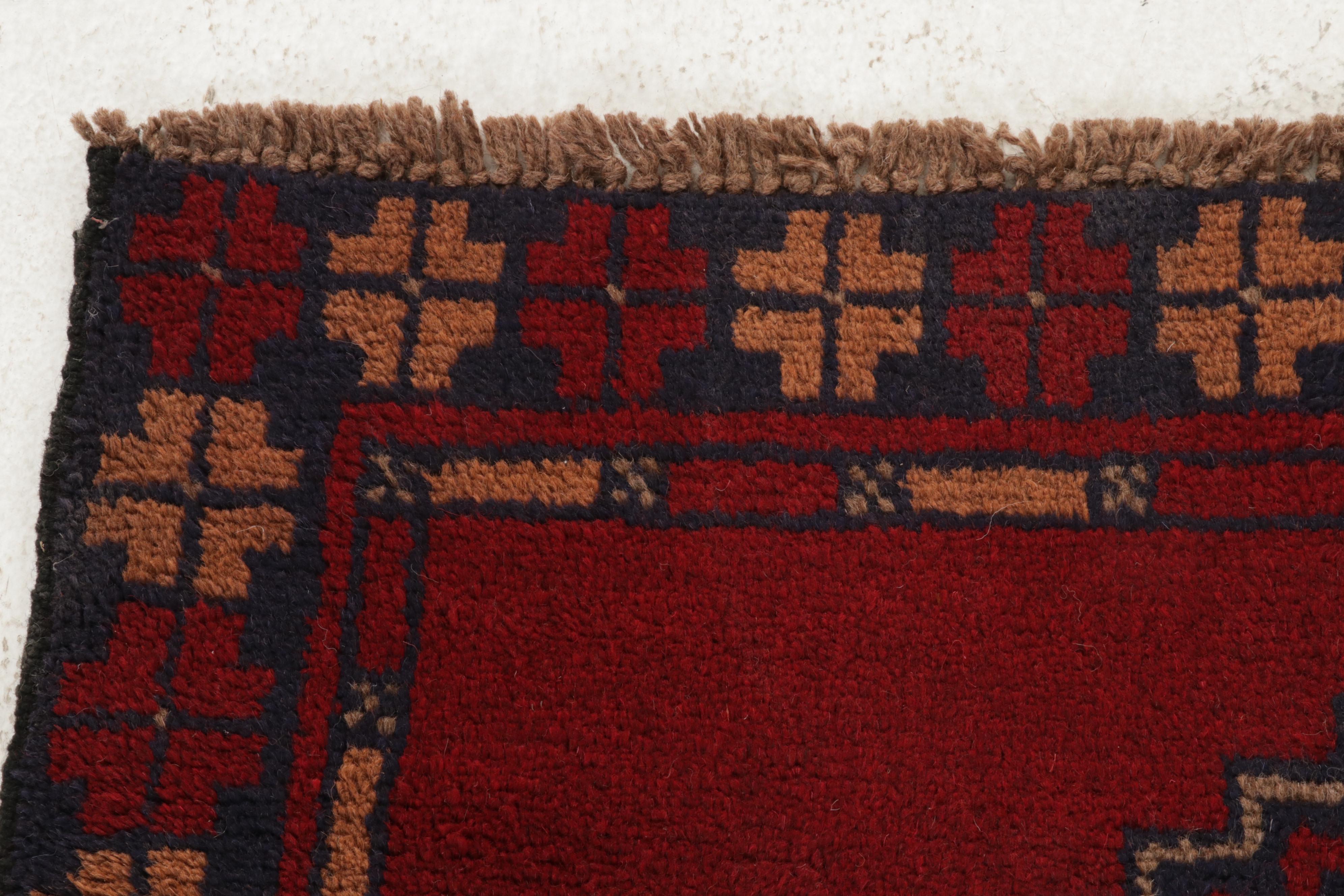 3'7 x 6'4 Hand-Knotted Afghan Teimani Area Rug