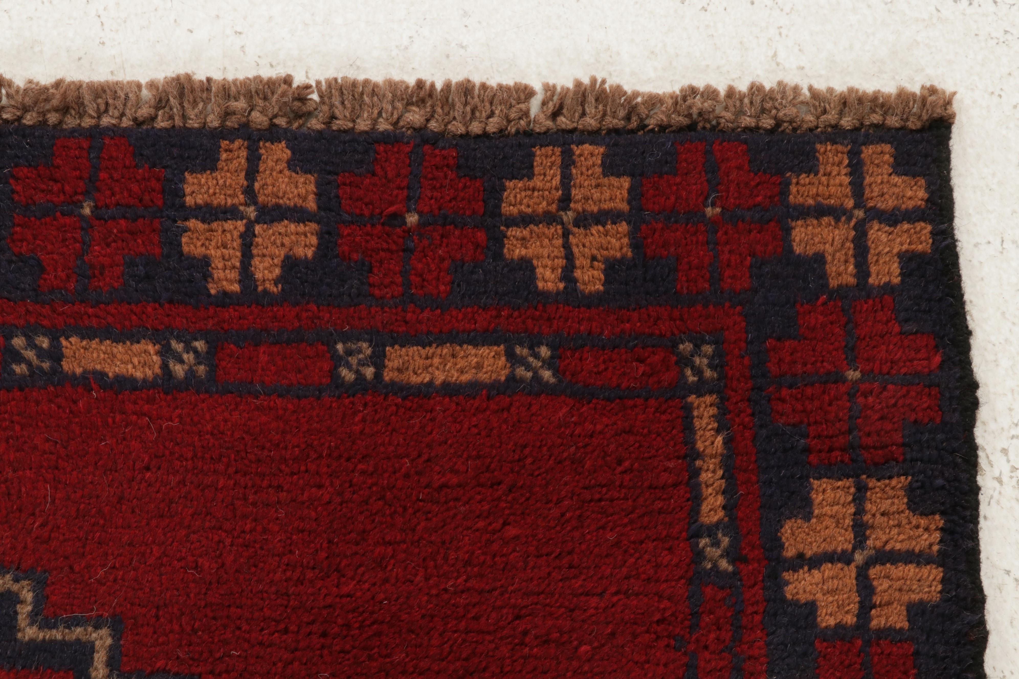 3'7 x 6'4 Hand-Knotted Afghan Teimani Area Rug