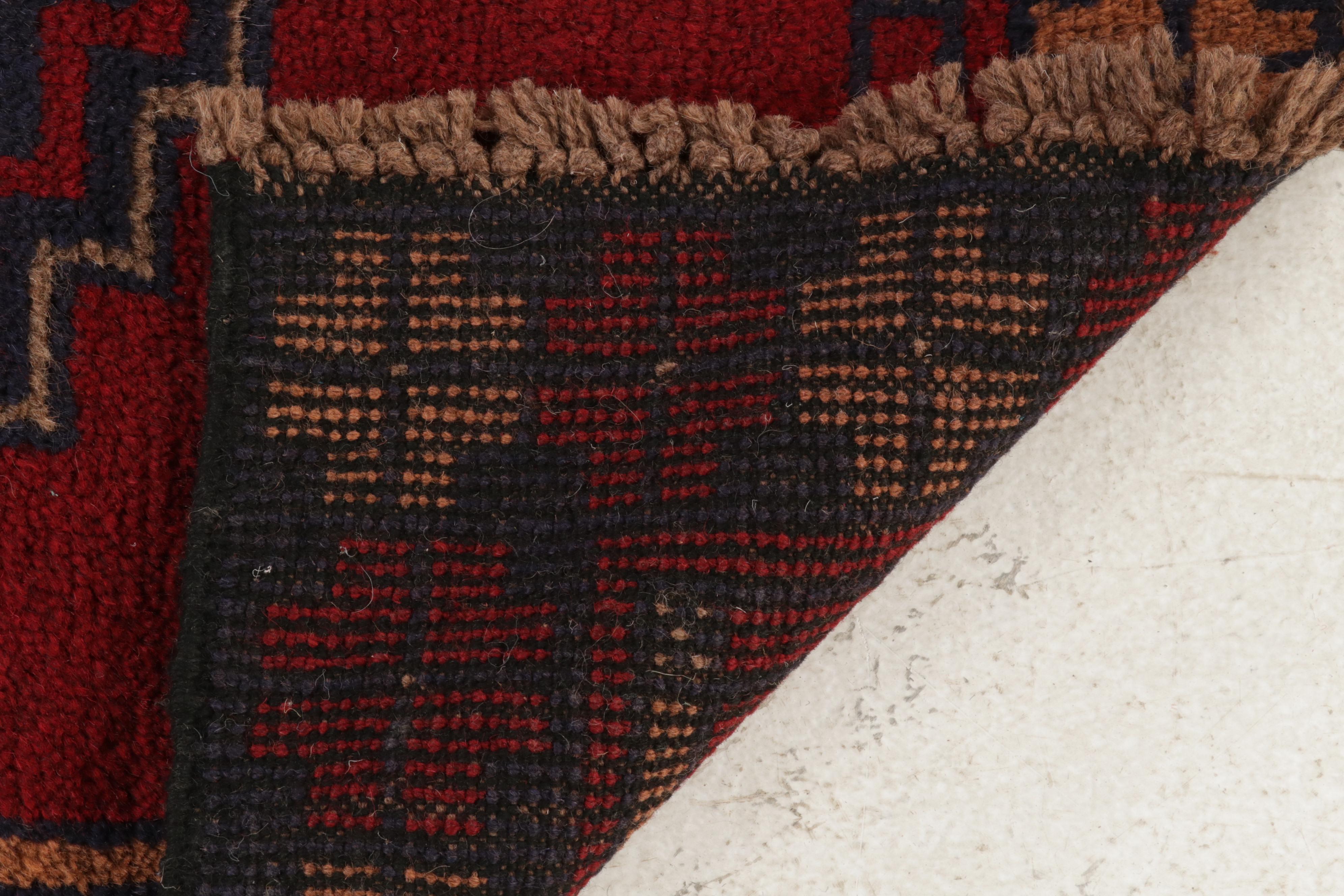 3'7 x 6'4 Hand-Knotted Afghan Teimani Area Rug