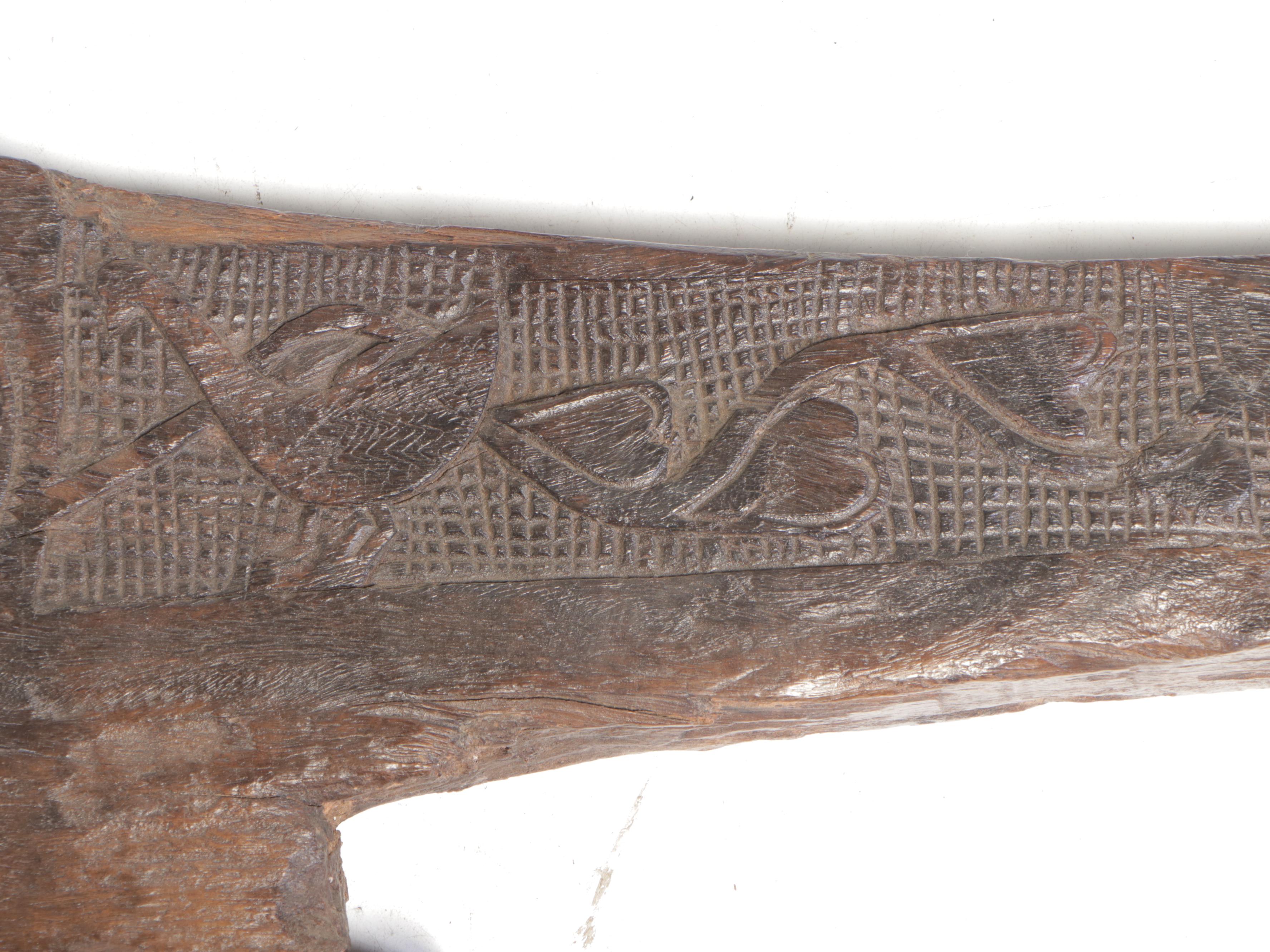 Indian Carved Teak Architectural Lintel