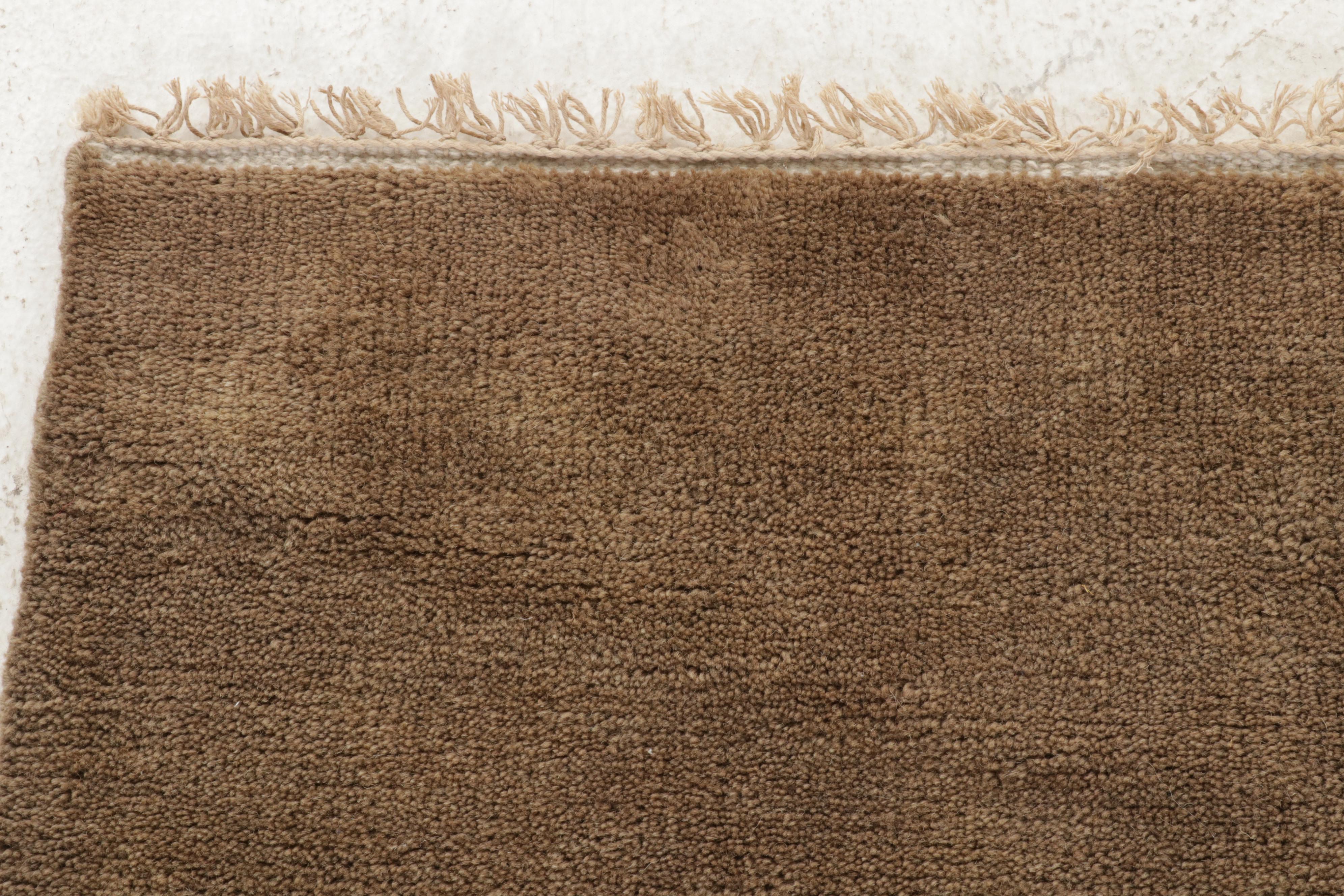 4' x 5'10 Hand-Knotted Tibetan Pictorial Tiger Area Rug