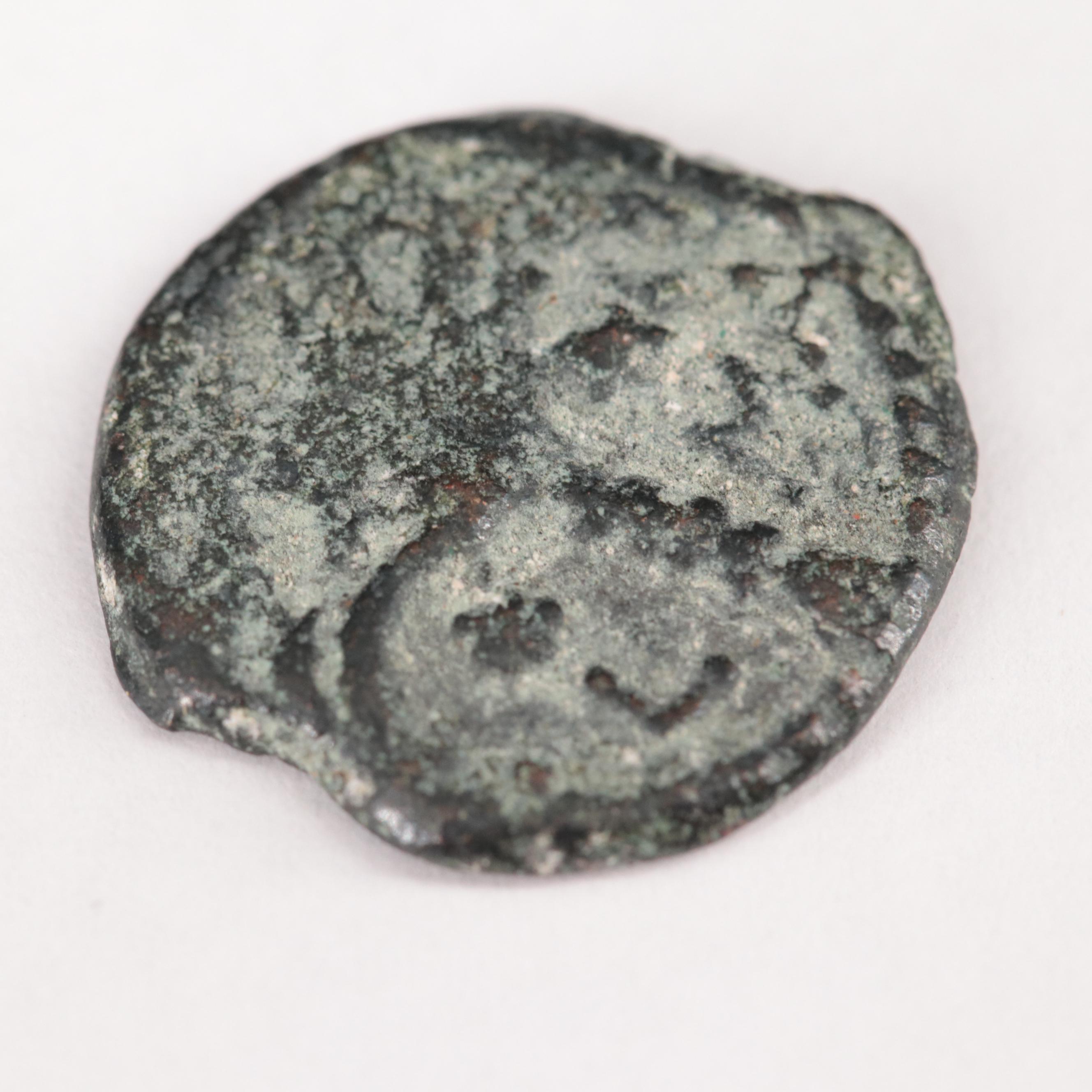 Ancient Judaea Roman Period Æ Prutah of Marcus Ambibulus, ca. 10 AD
