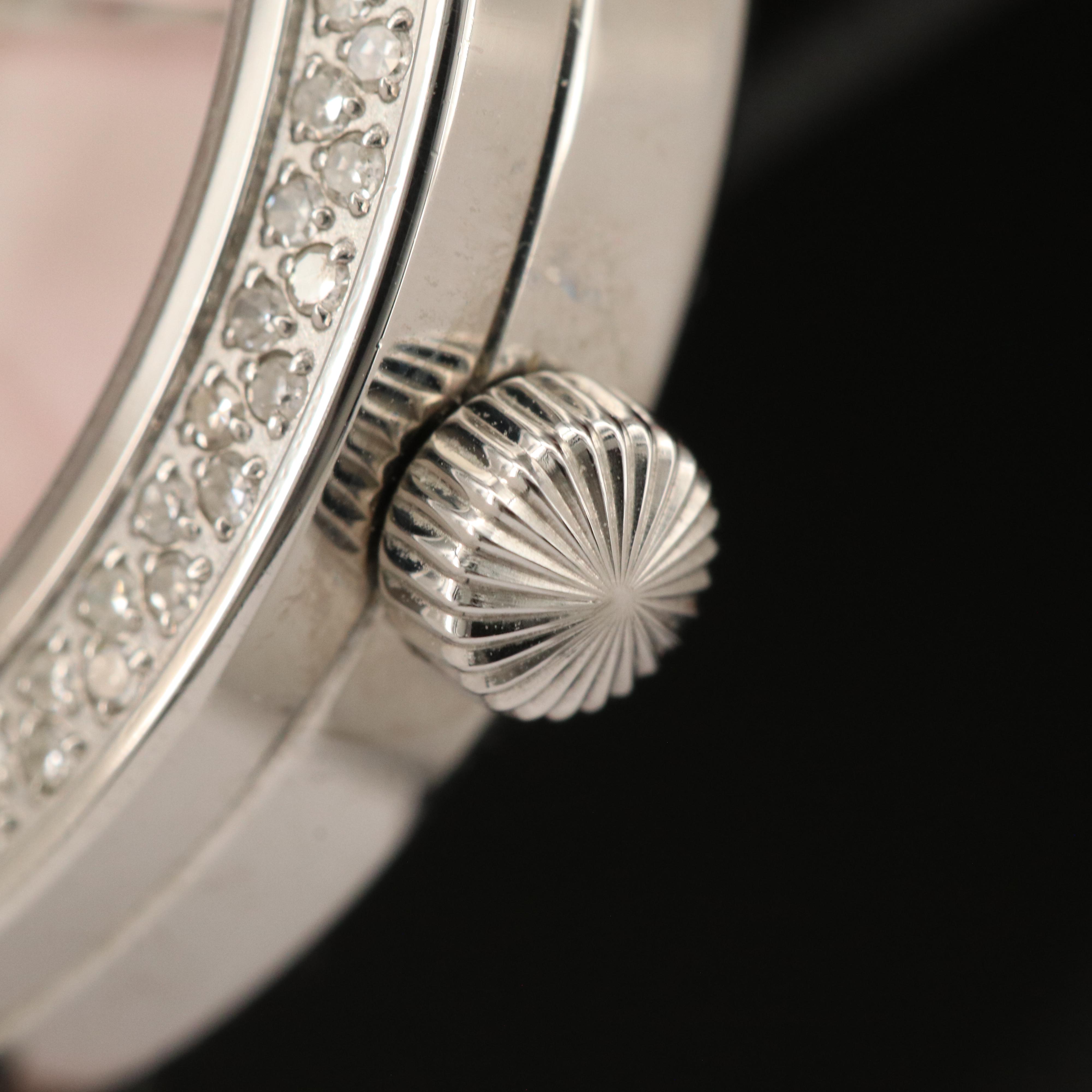 Ferragamo "Grande Maison" Diamond Bezel Quartz Watch