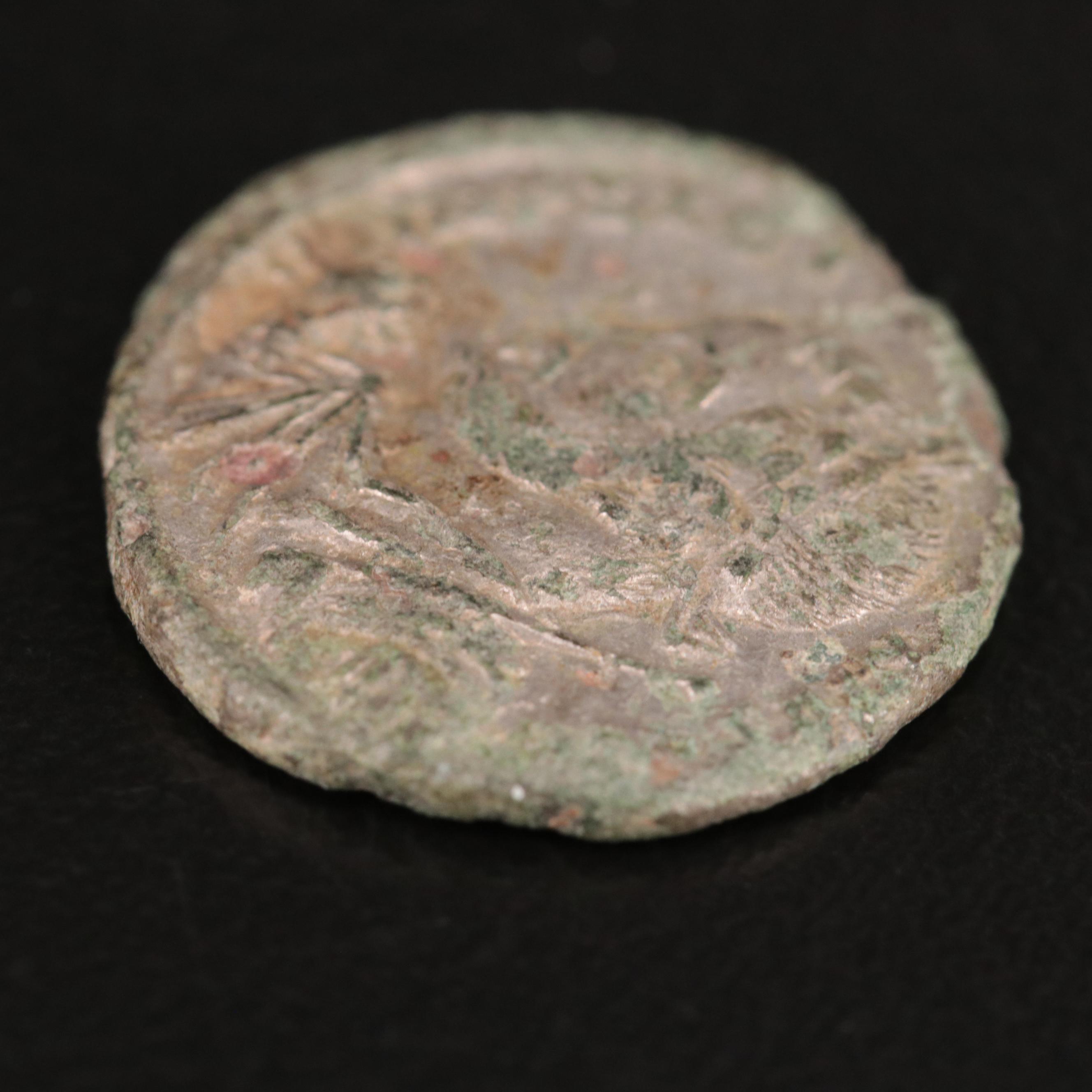 Ancient Roman Imperial Silvered Reduced Follis of Licinius I, ca. 308 AD