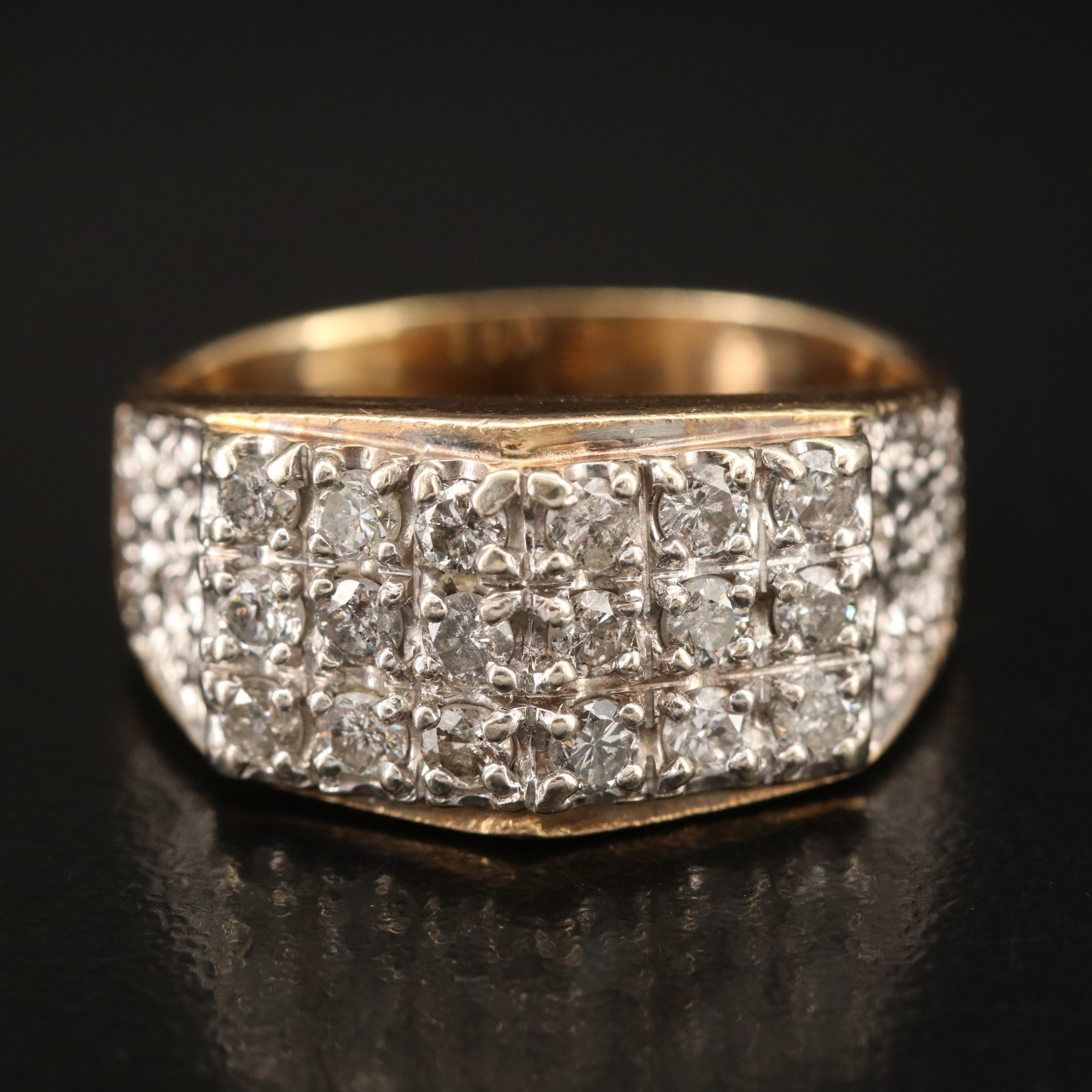 14K 0.76 CTW Diamond Band