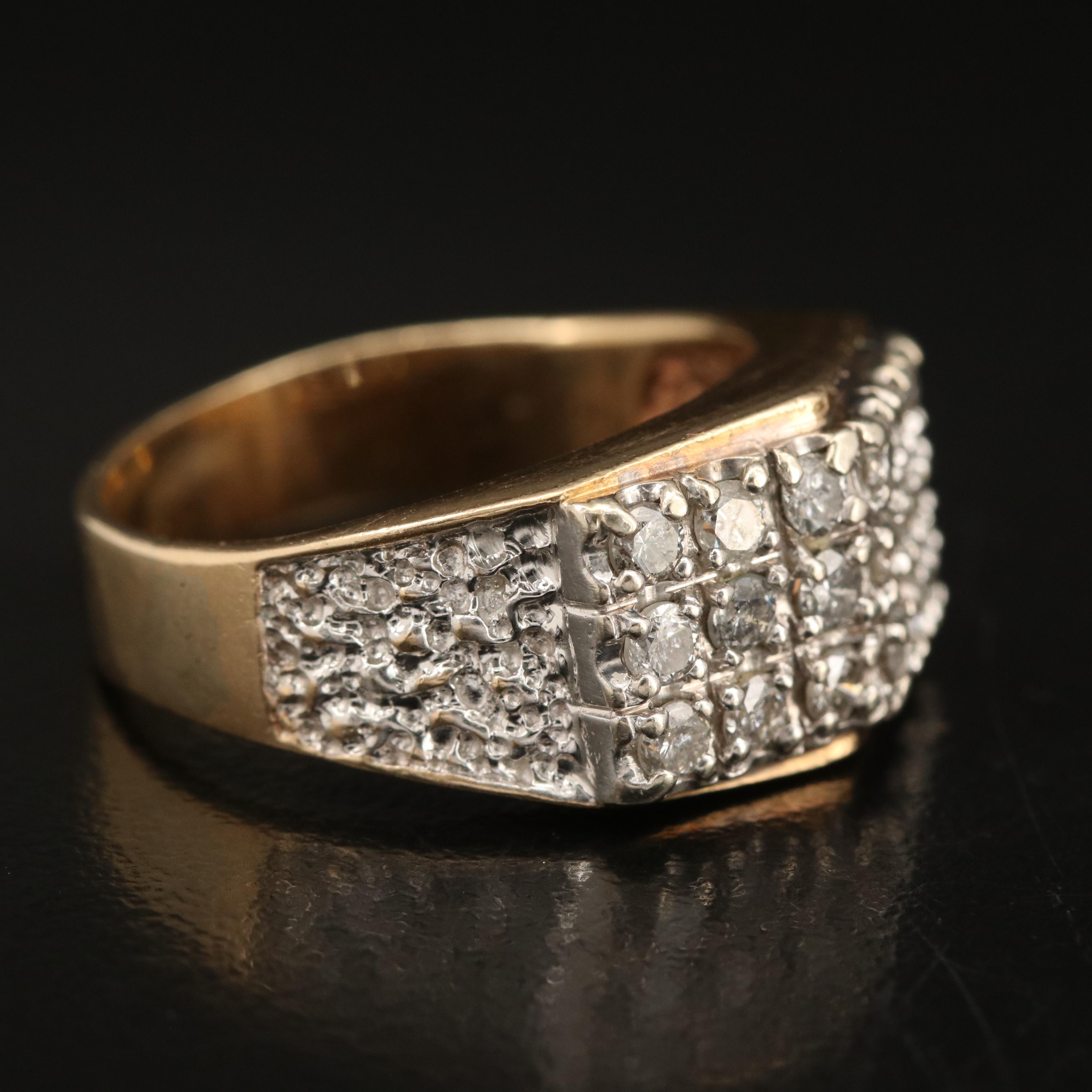 14K 0.76 CTW Diamond Band