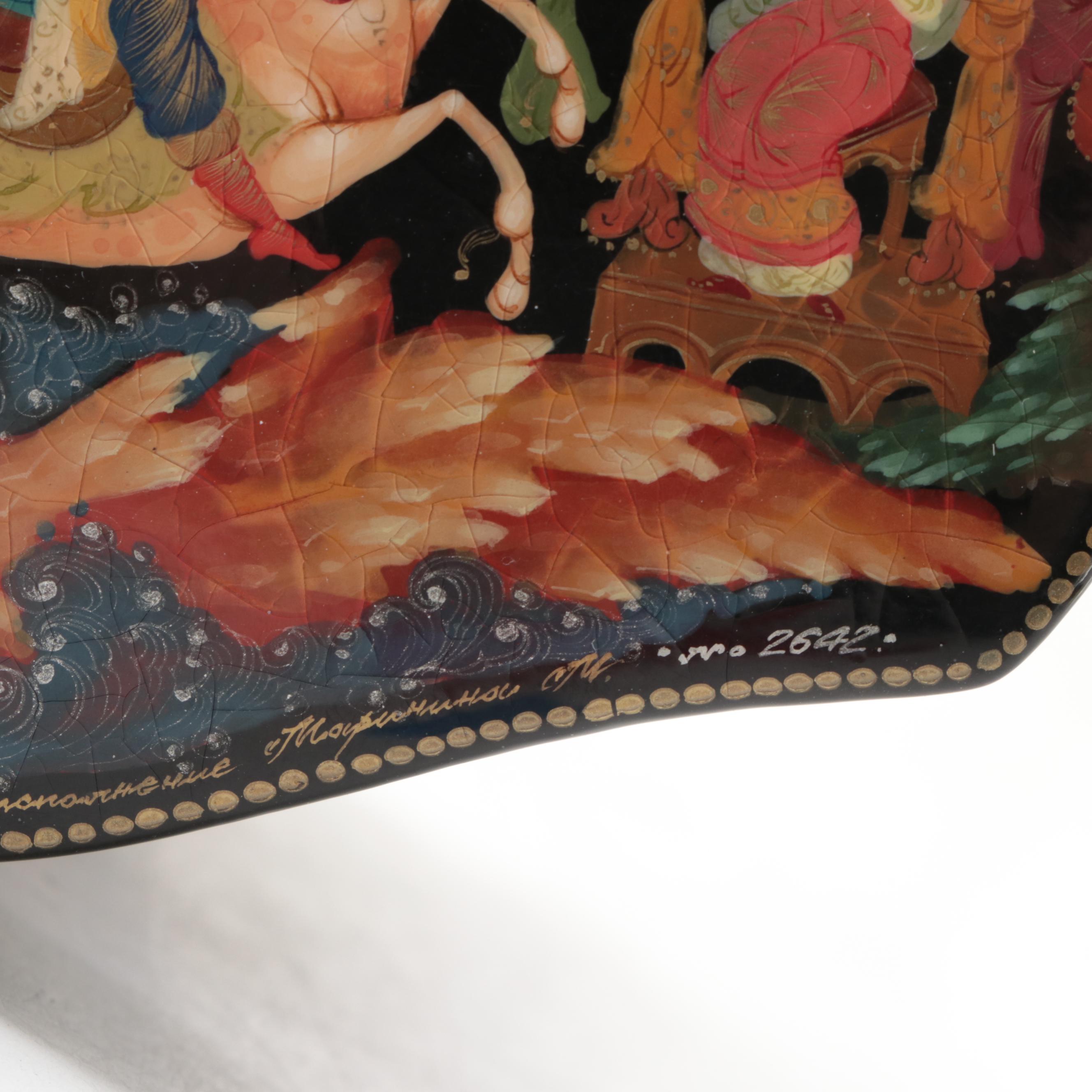 Russian "Ivan and the Firebird" and Other Hand-Painted Lacquer Fairytale Boxes