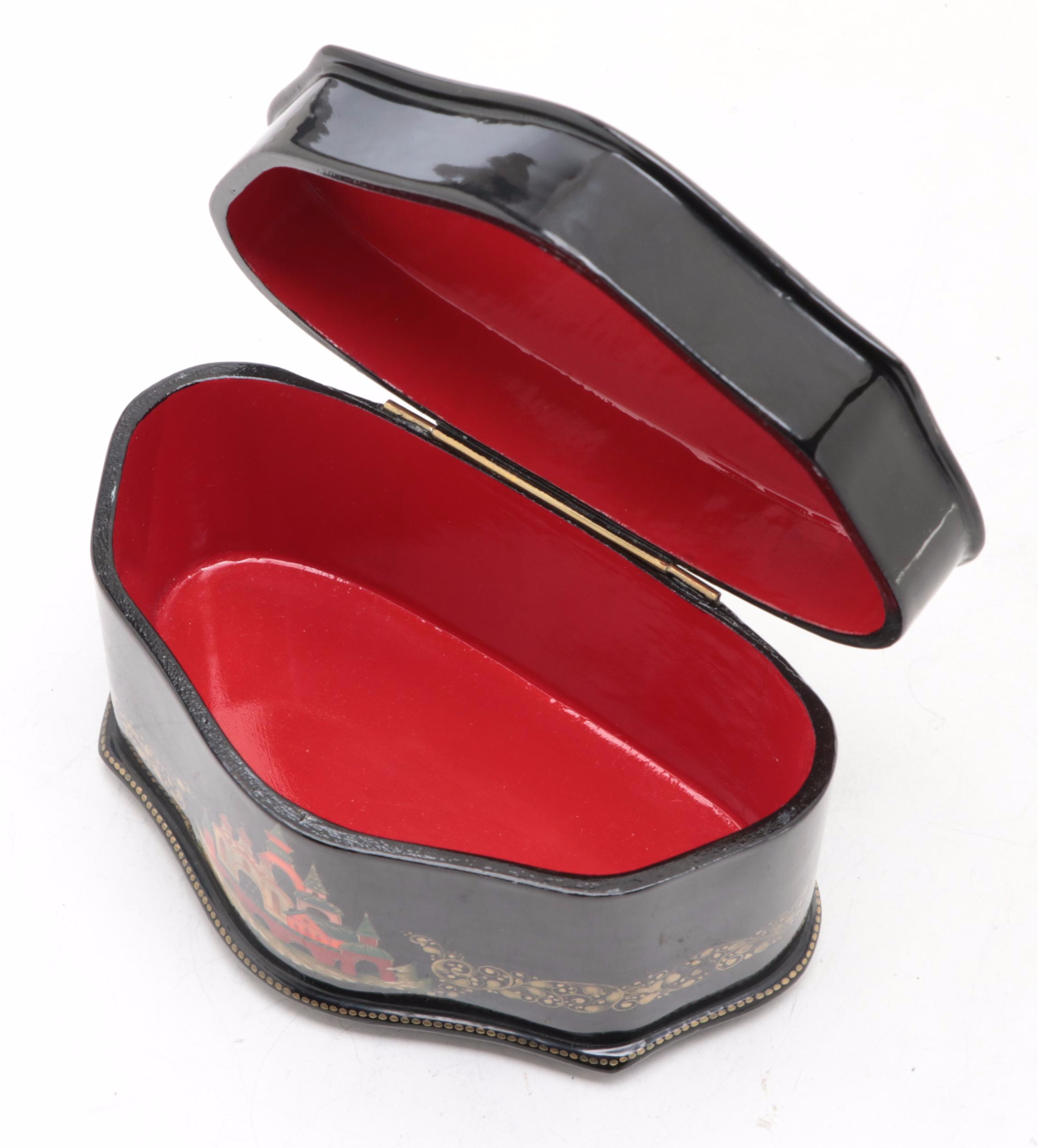 Russian "Ivan and the Firebird" and Other Hand-Painted Lacquer Fairytale Boxes