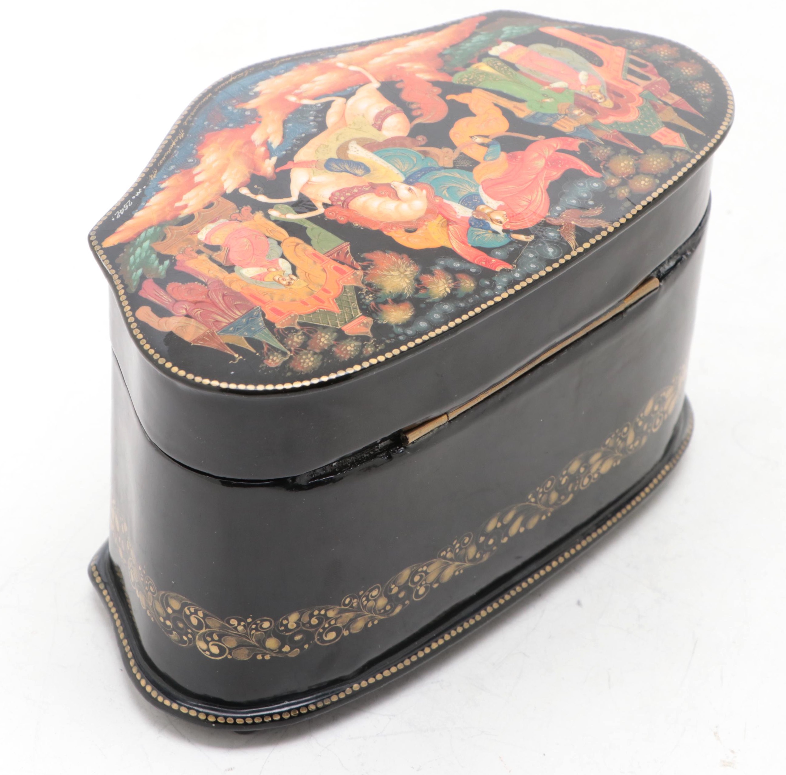 Russian "Ivan and the Firebird" and Other Hand-Painted Lacquer Fairytale Boxes