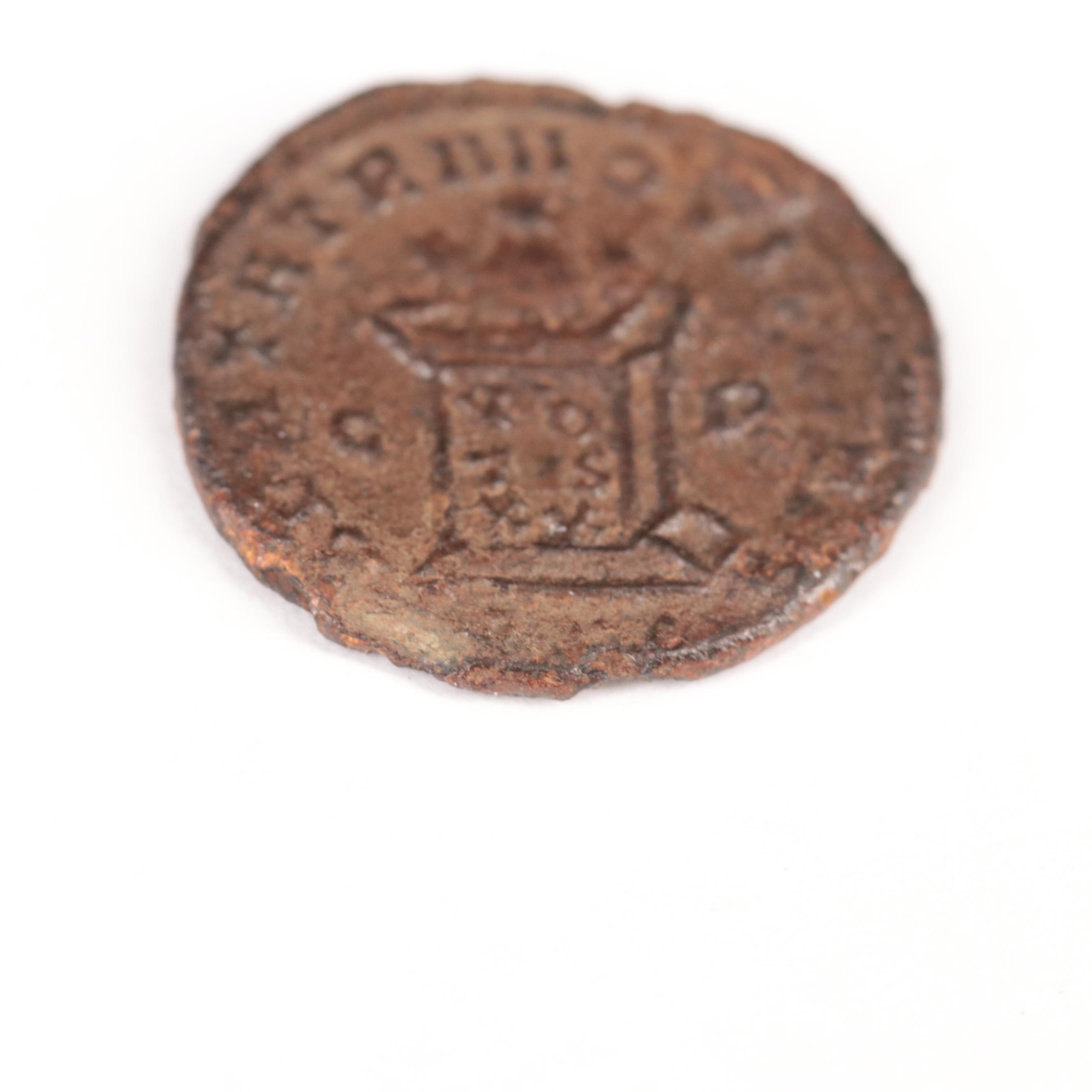 Ancient Roman Imperial Æ3 Coin of Constantine I, "The Great", ca. 307 AD