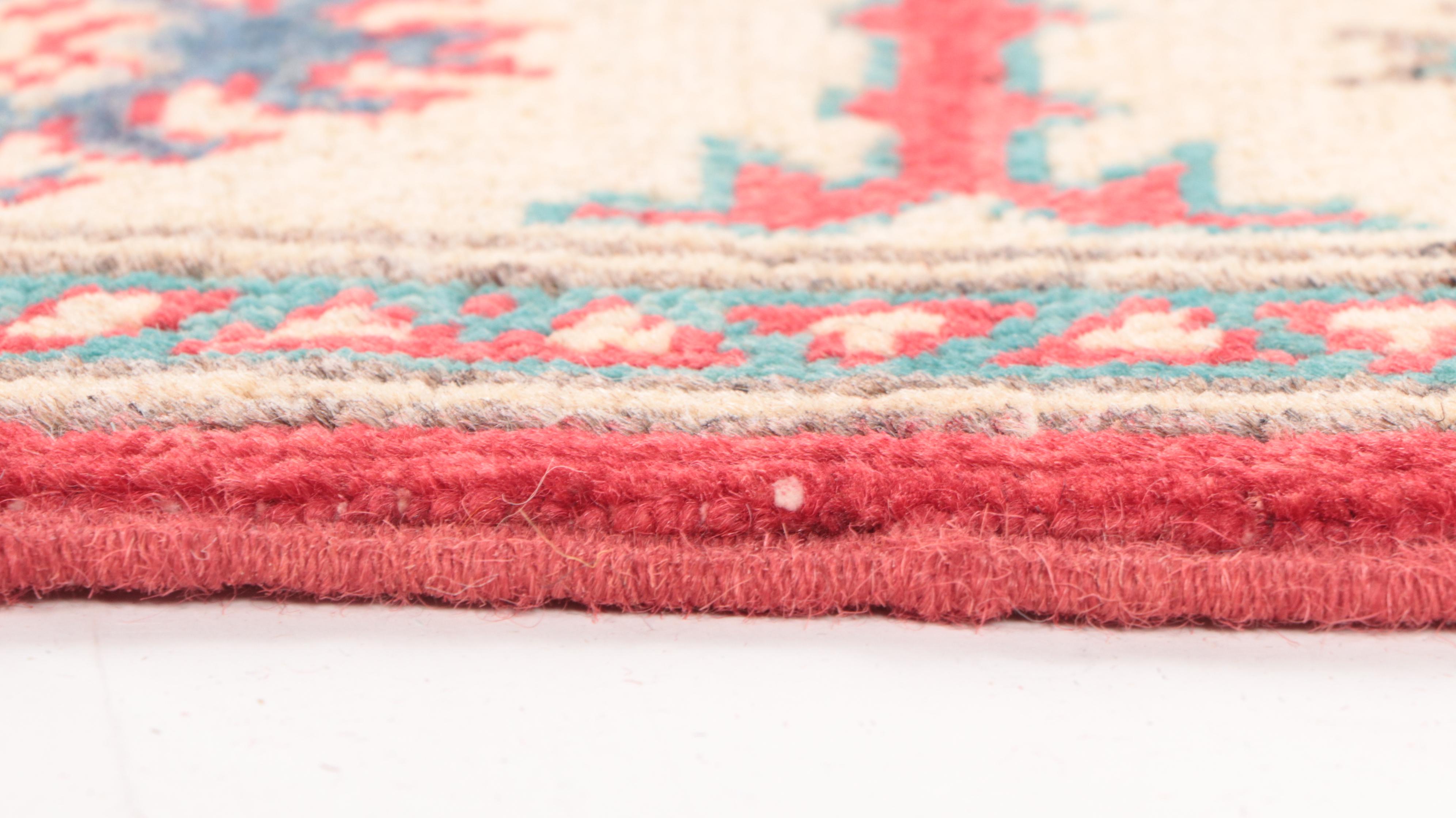 2'7 x 3'11 Hand-Knotted Pakistani Kazak Accent Rug