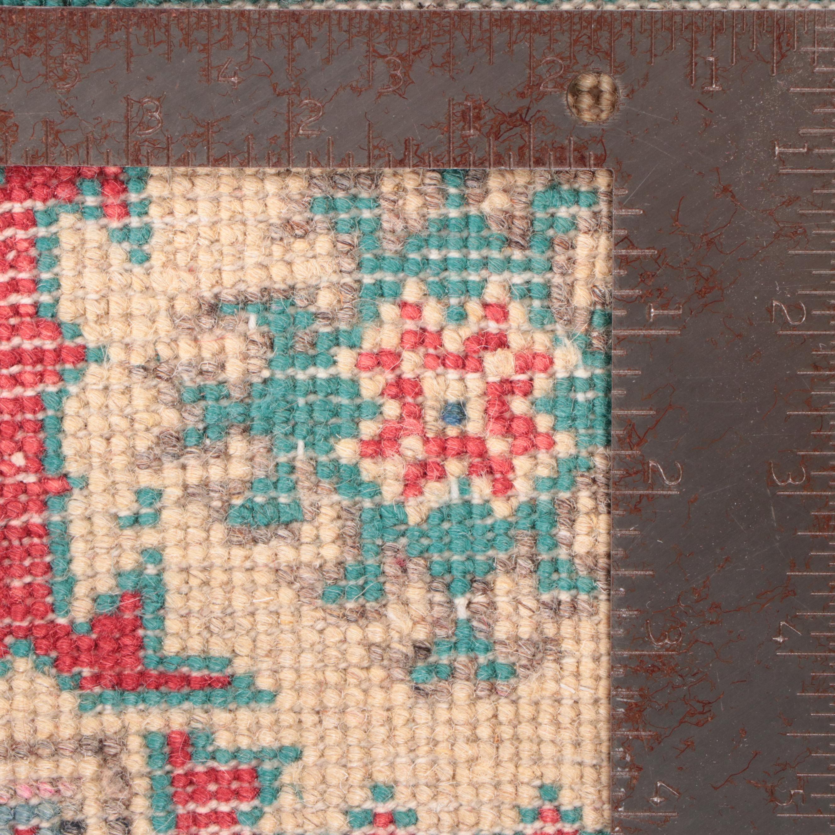 2'7 x 3'11 Hand-Knotted Pakistani Kazak Accent Rug