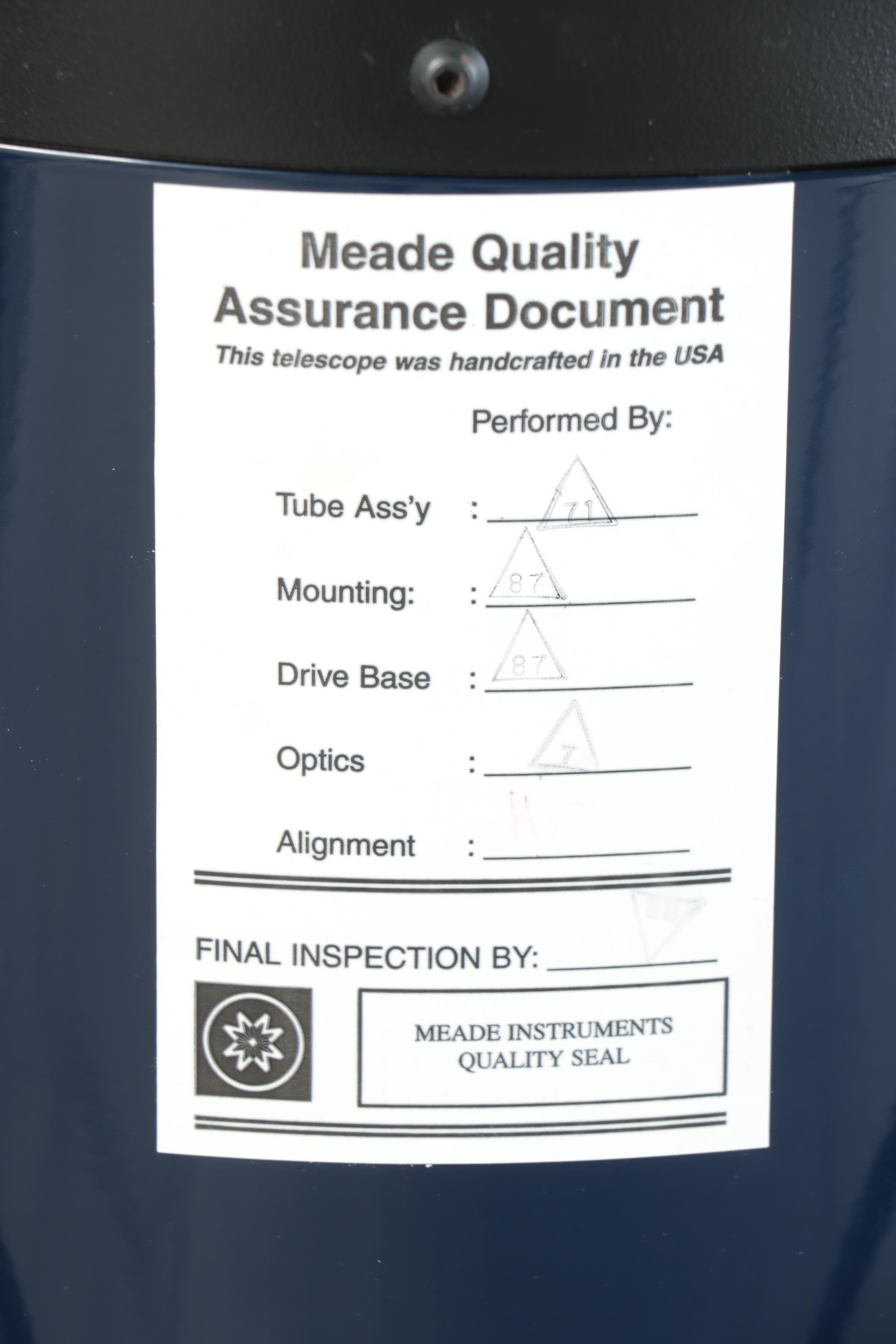 Meade LX200 Telescope with Tripod Stand, Chromofilters and More Accessories