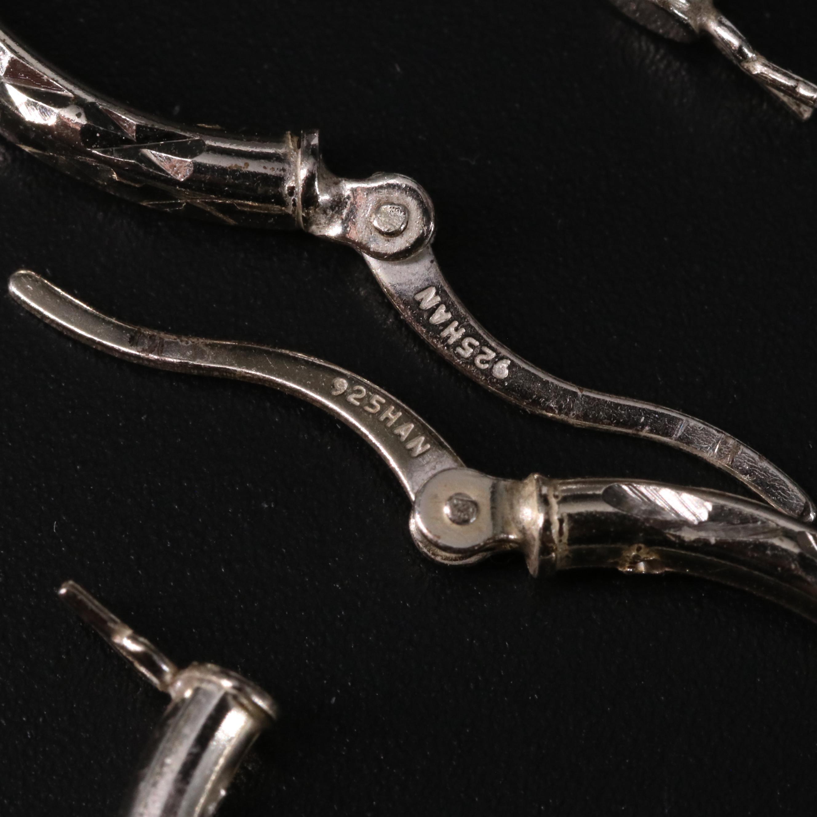 Sterling Two Piece Earring Set