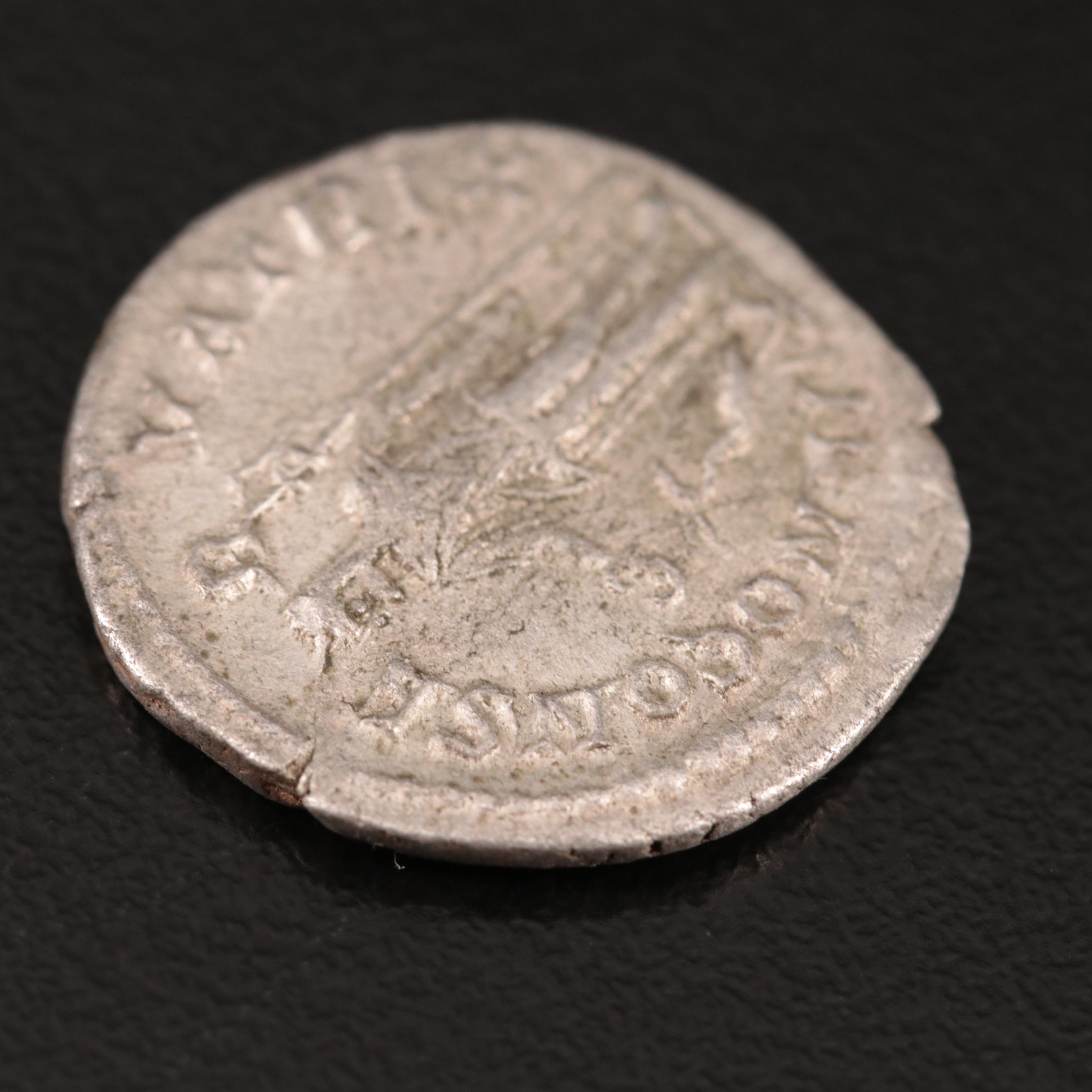 Ancient Roman Imperial AR Denarius of Julia Mamaea, ca. 230 AD