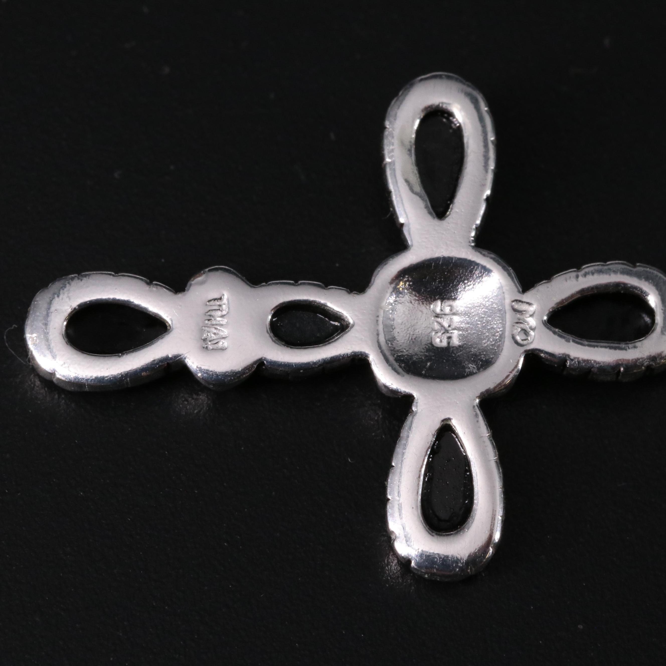 Sterling Cross Pendant Necklace