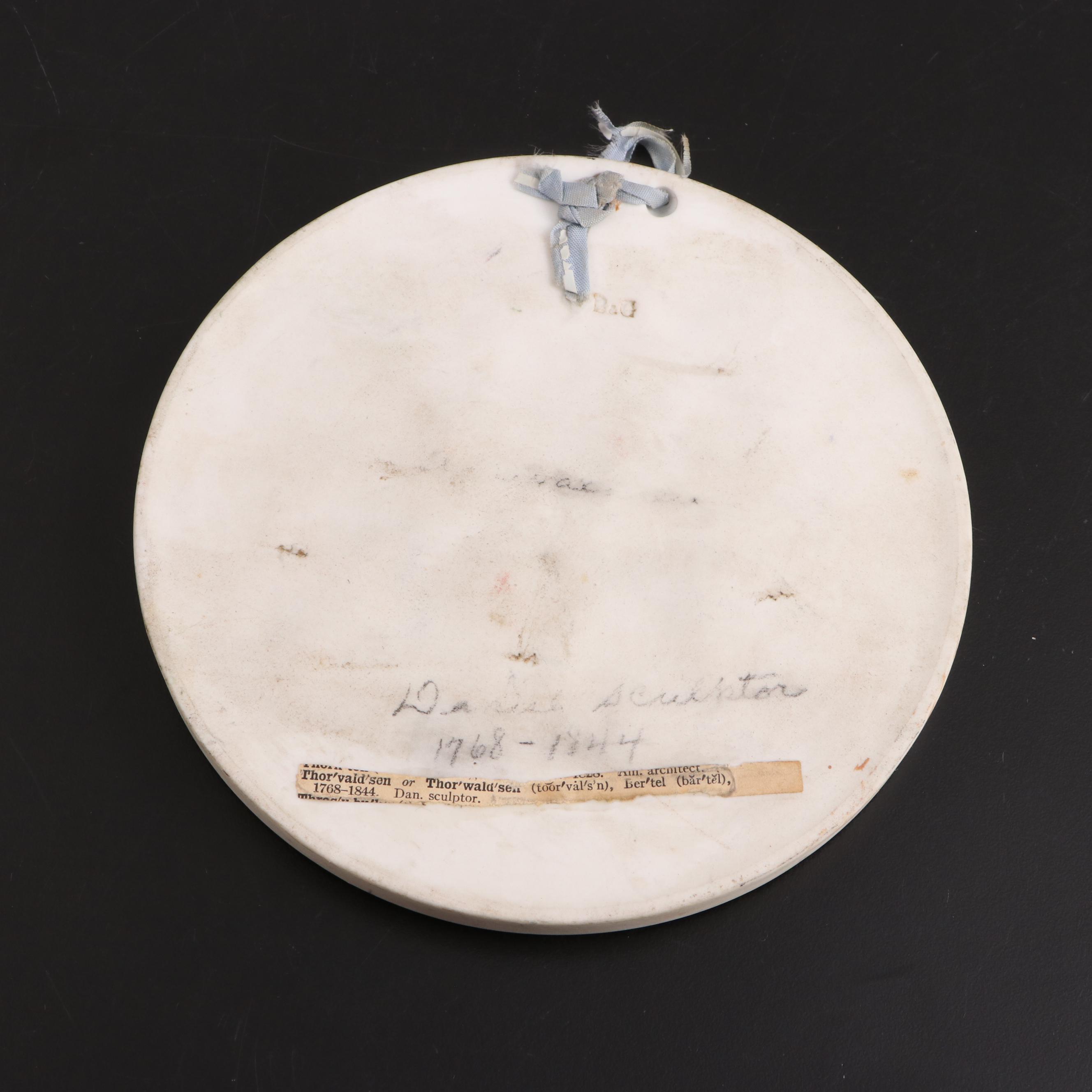 H. Vignier Fab Hand-Painted French Apothecary Jars and Wall Medallian