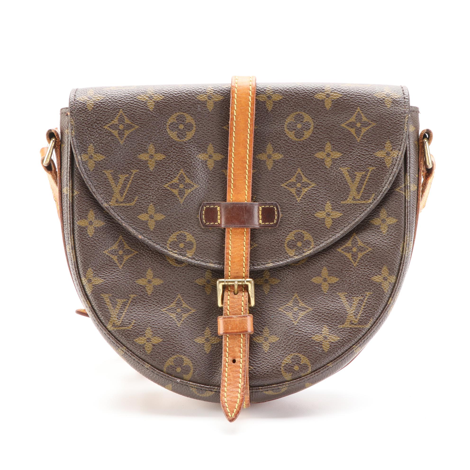 Louis Vuitton Chantilly PM Crossbody Bag in Monogram Canvas/Vachetta Leather