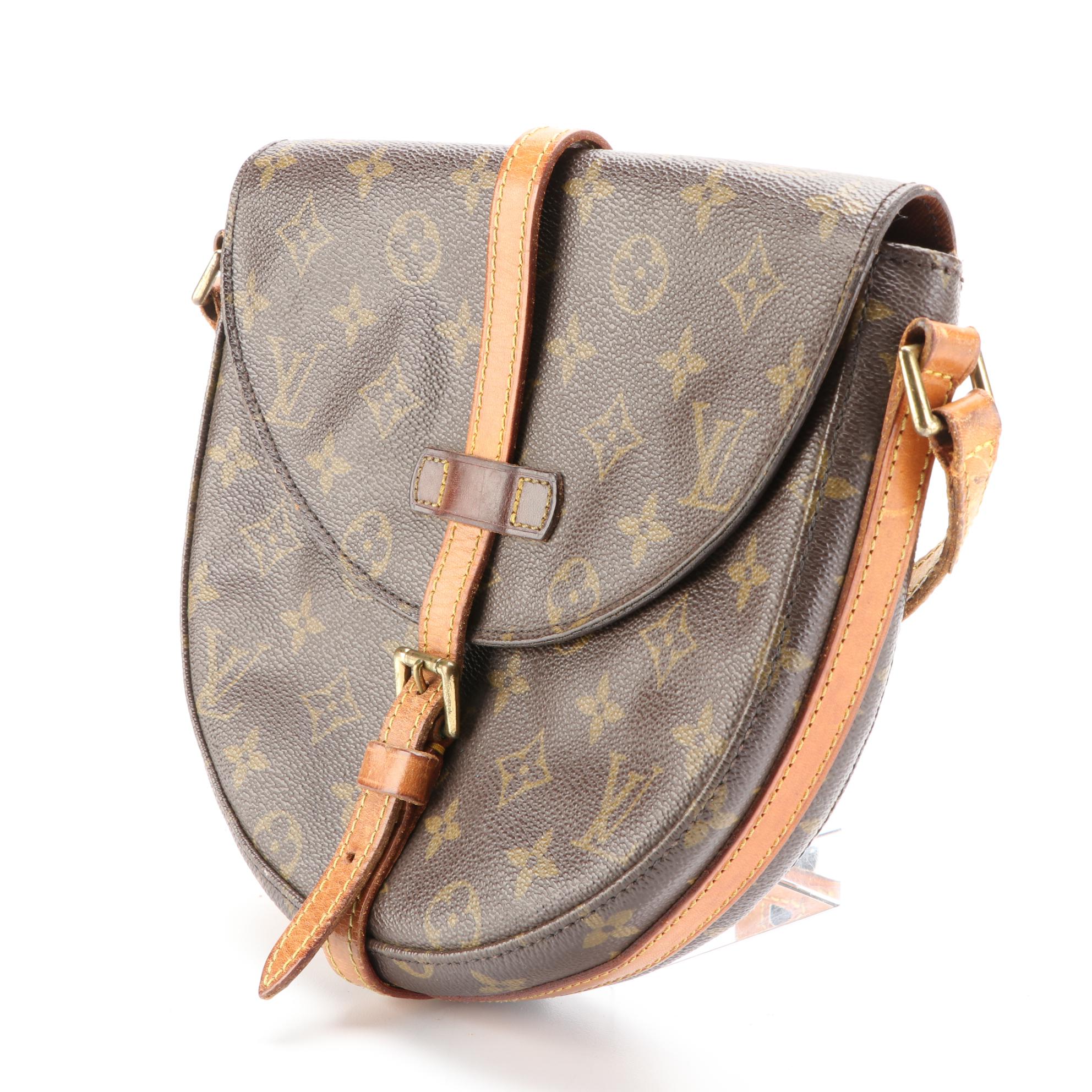 Louis Vuitton Chantilly PM Crossbody Bag in Monogram Canvas/Vachetta Leather